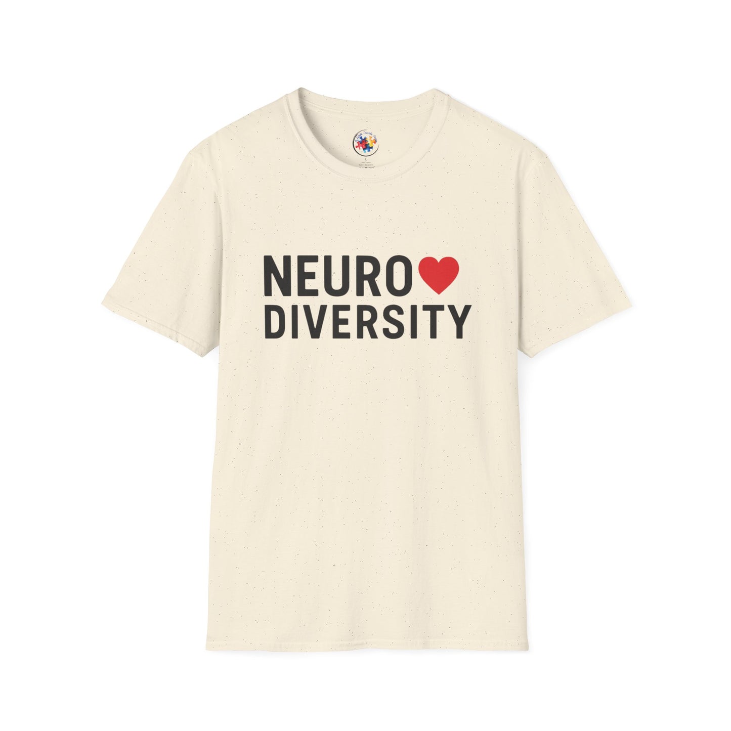 NeuroDiversity Heart Color Adult Size T-Shirt