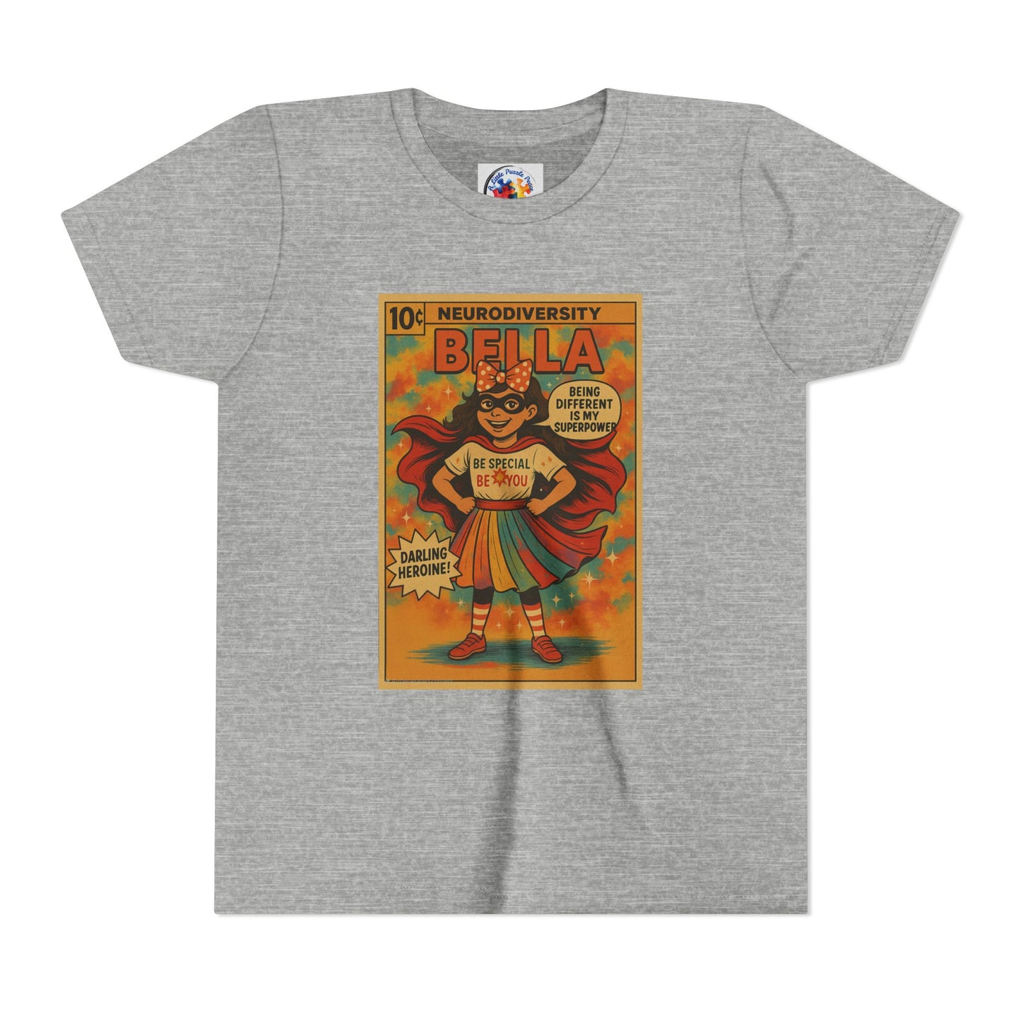 Bella Comic - Neurodiversity Youth Size Bella Canvas