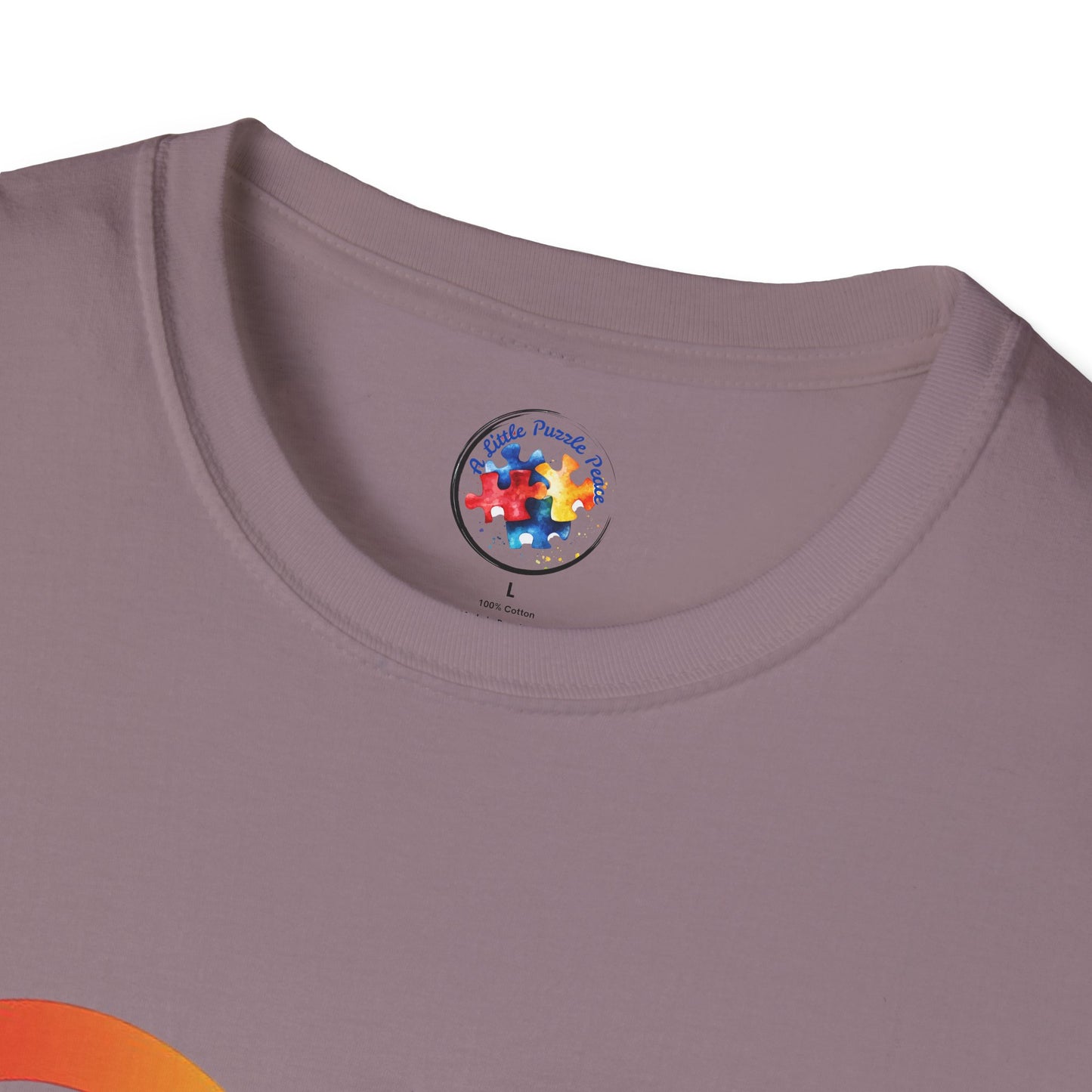 Rainbow Infinity T-Shirt Adult Size- 'Different, Not Less' - Embrace the Spectrum