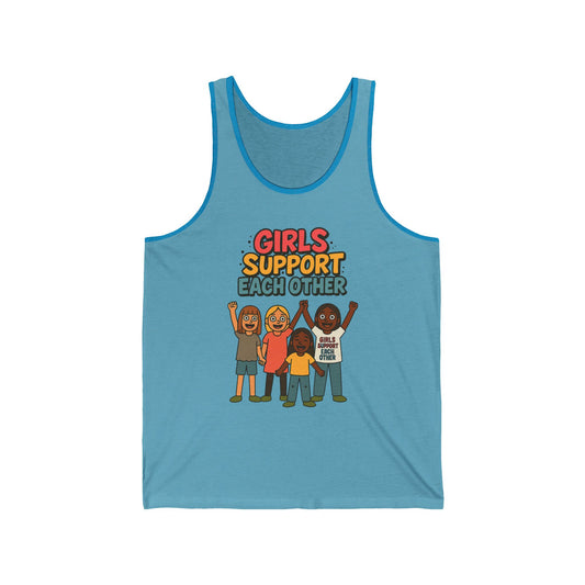 Girls Support Each other - Unisex Jersey Tank - Adult Size