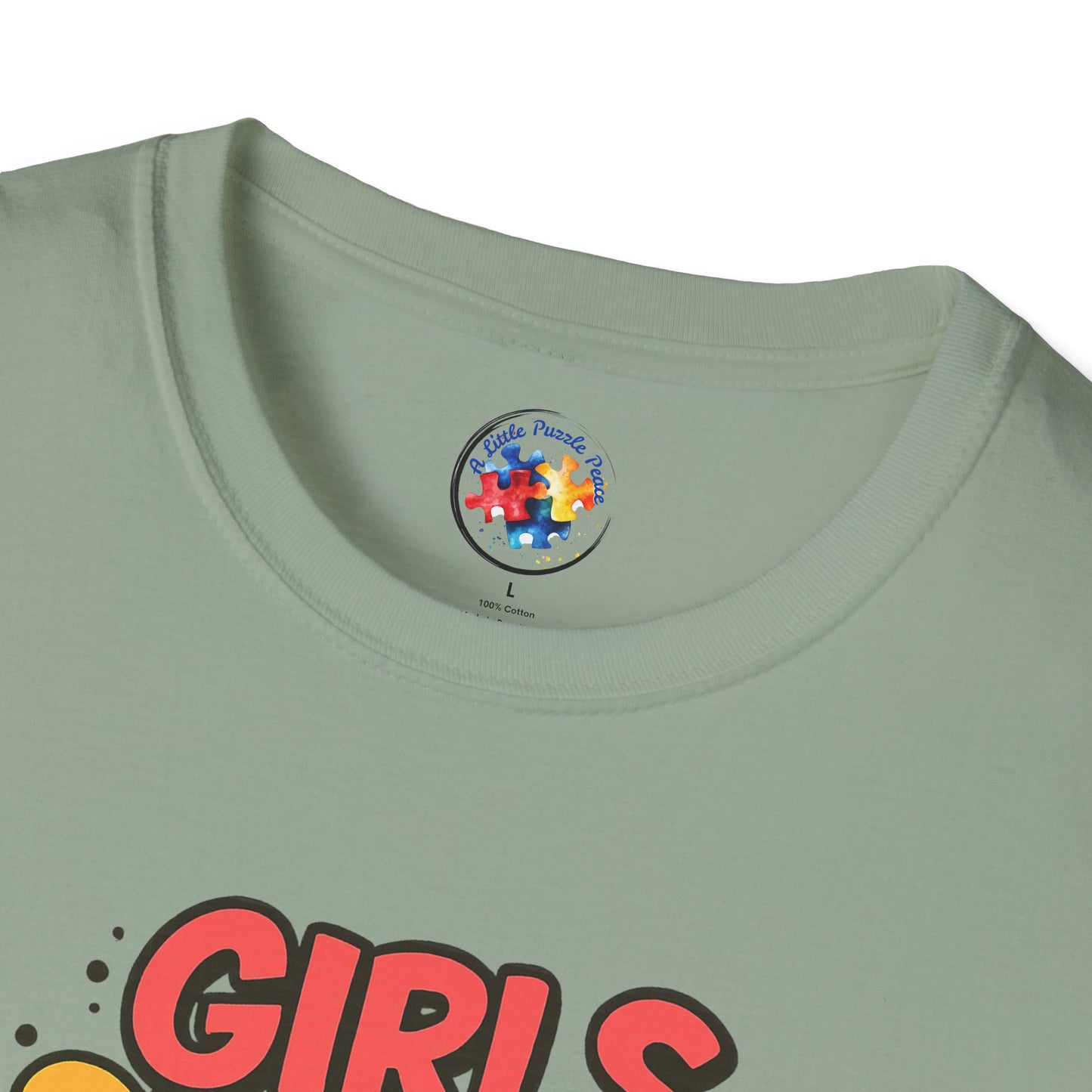 Girls Support Each Other Neurodiversity - Adult Size T-Shirt