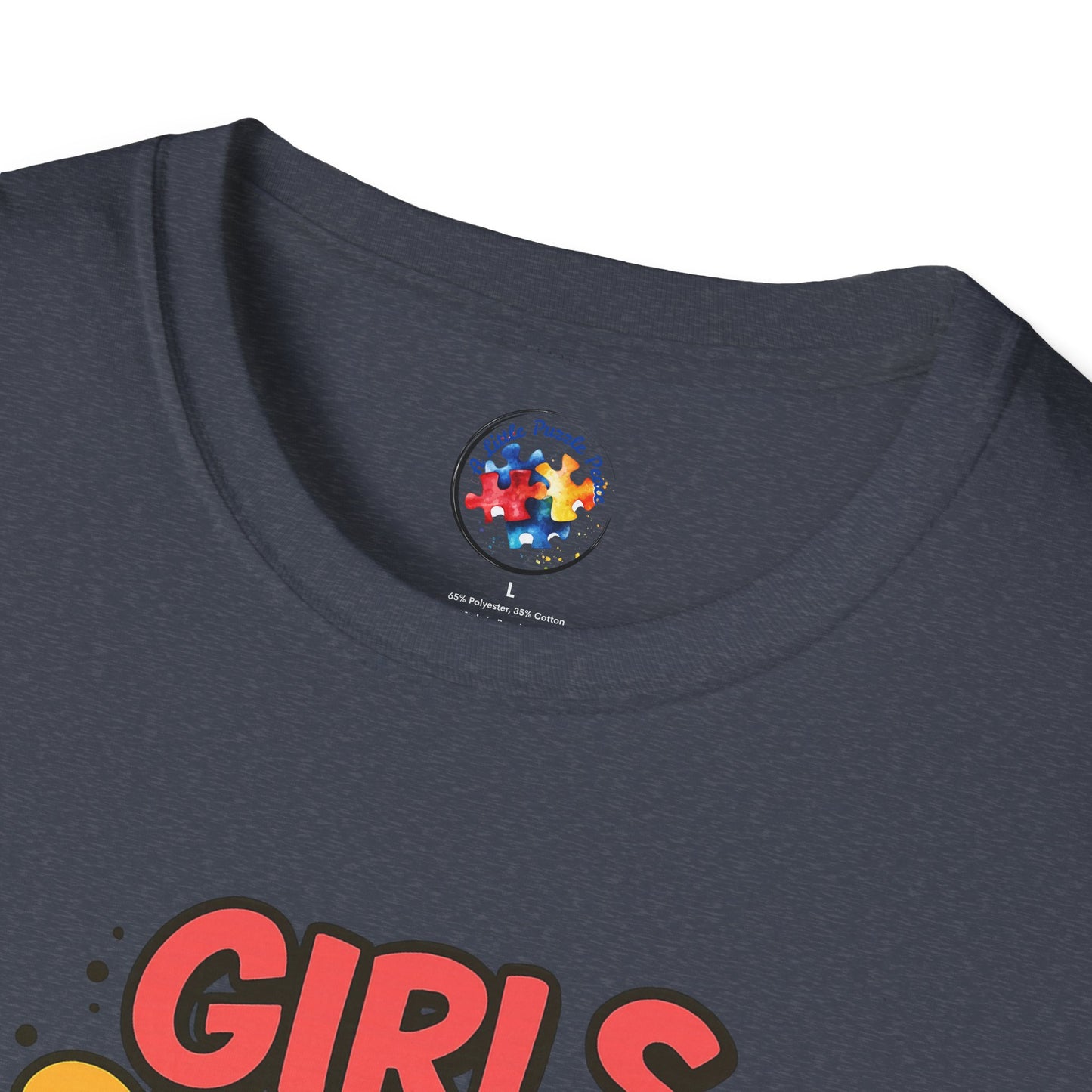 Girls Support Each Other Neurodiversity - Adult Size T-Shirt