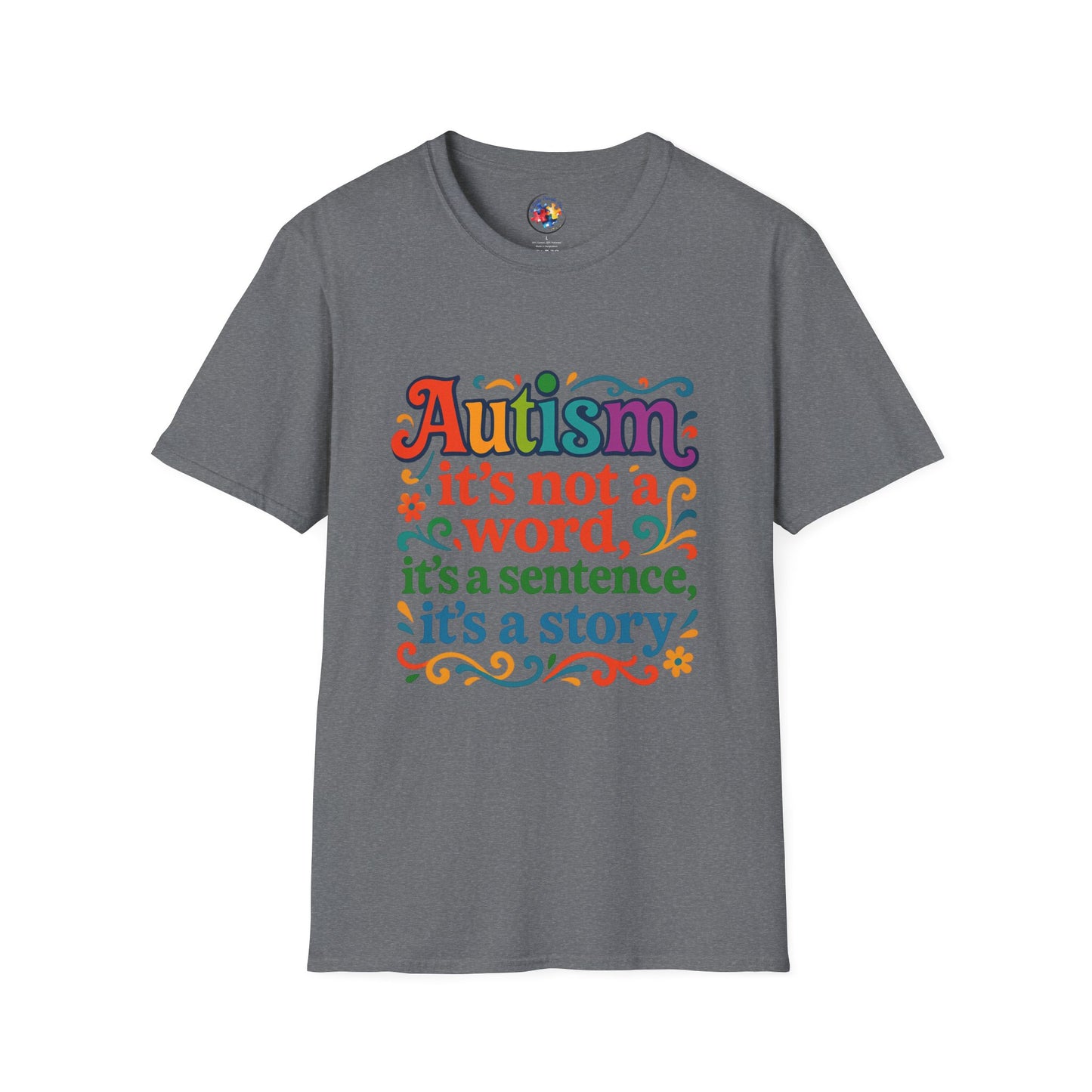 Autism Story - Neurodiversity - Adult Size T-Shirt