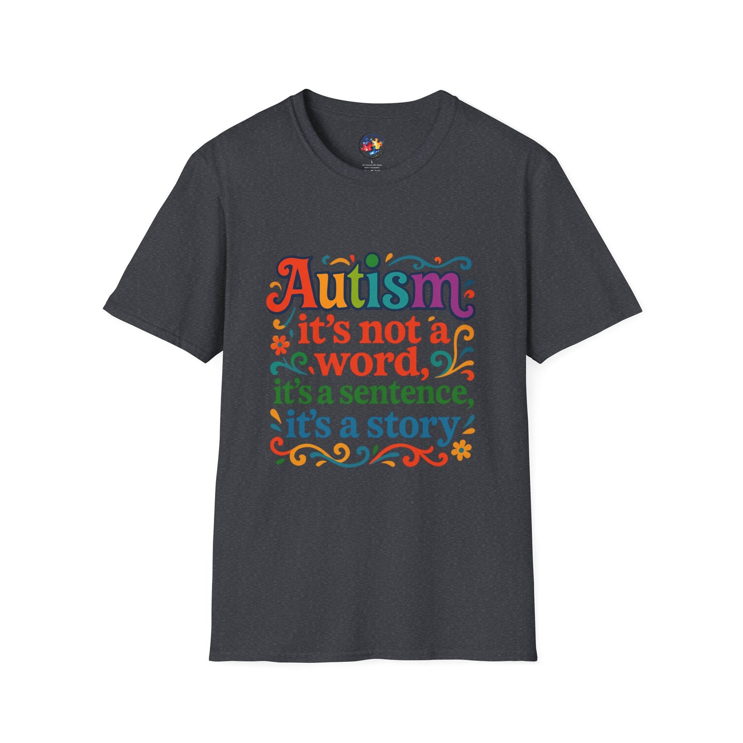 Autism Story - Neurodiversity - Adult Size T-Shirt