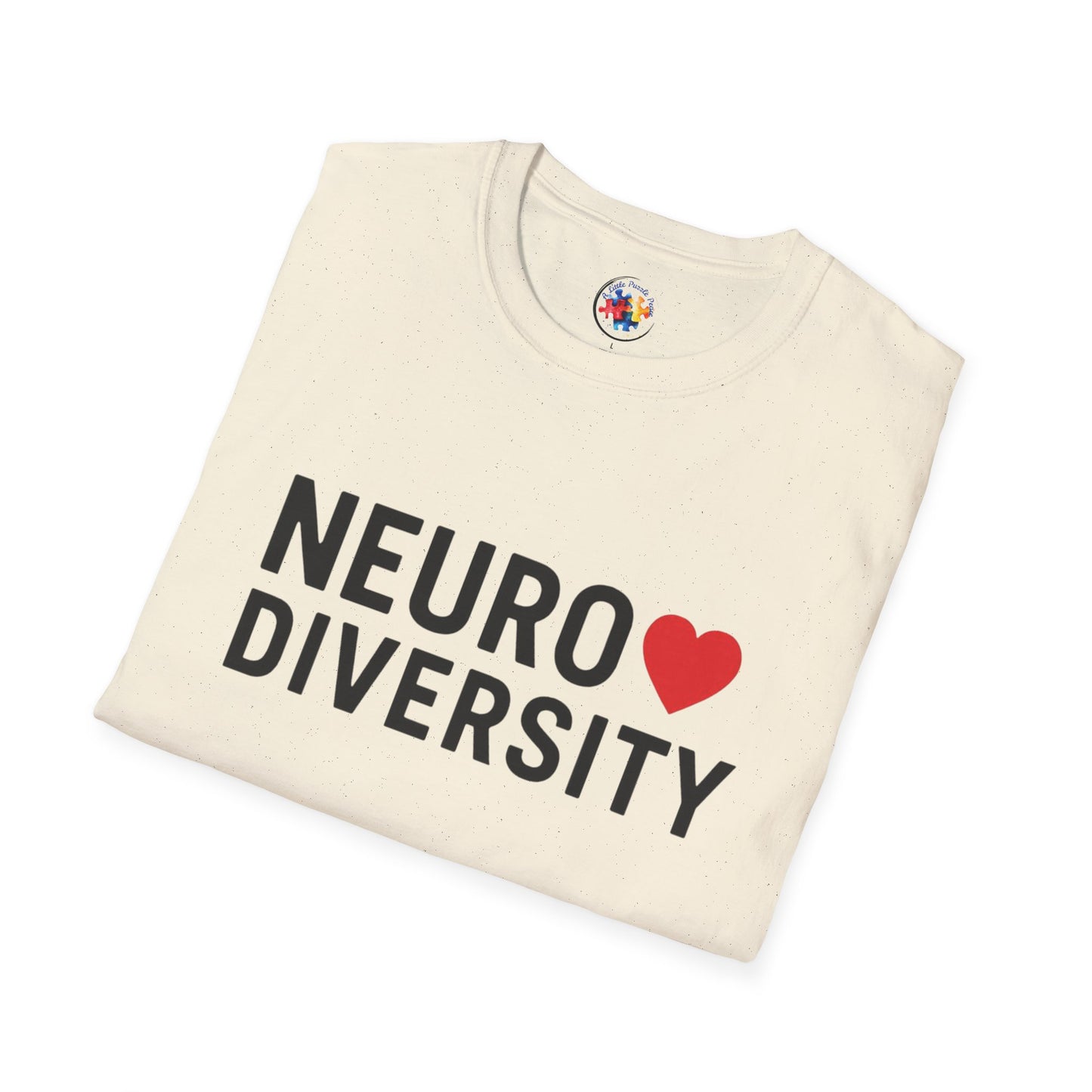 NeuroDiversity Heart Color Adult Size T-Shirt