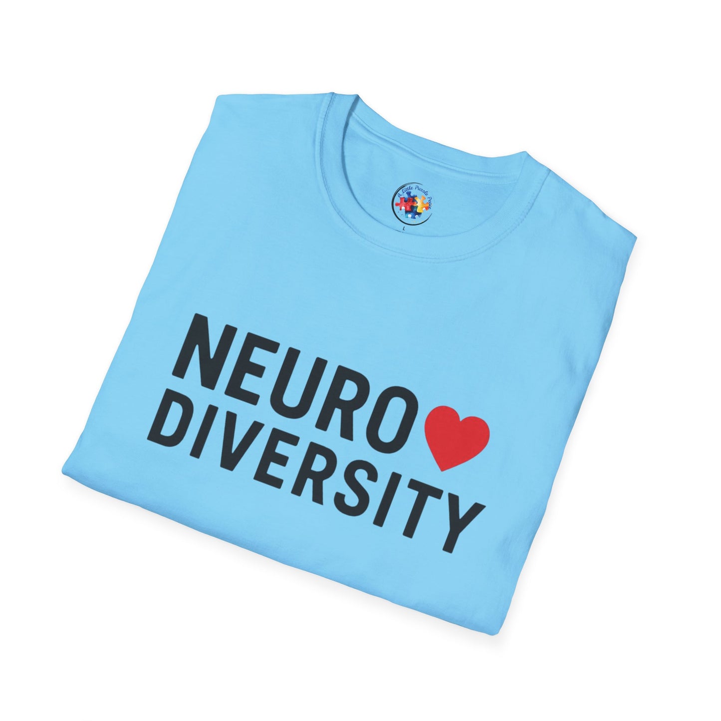 NeuroDiversity Heart Color Adult Size T-Shirt