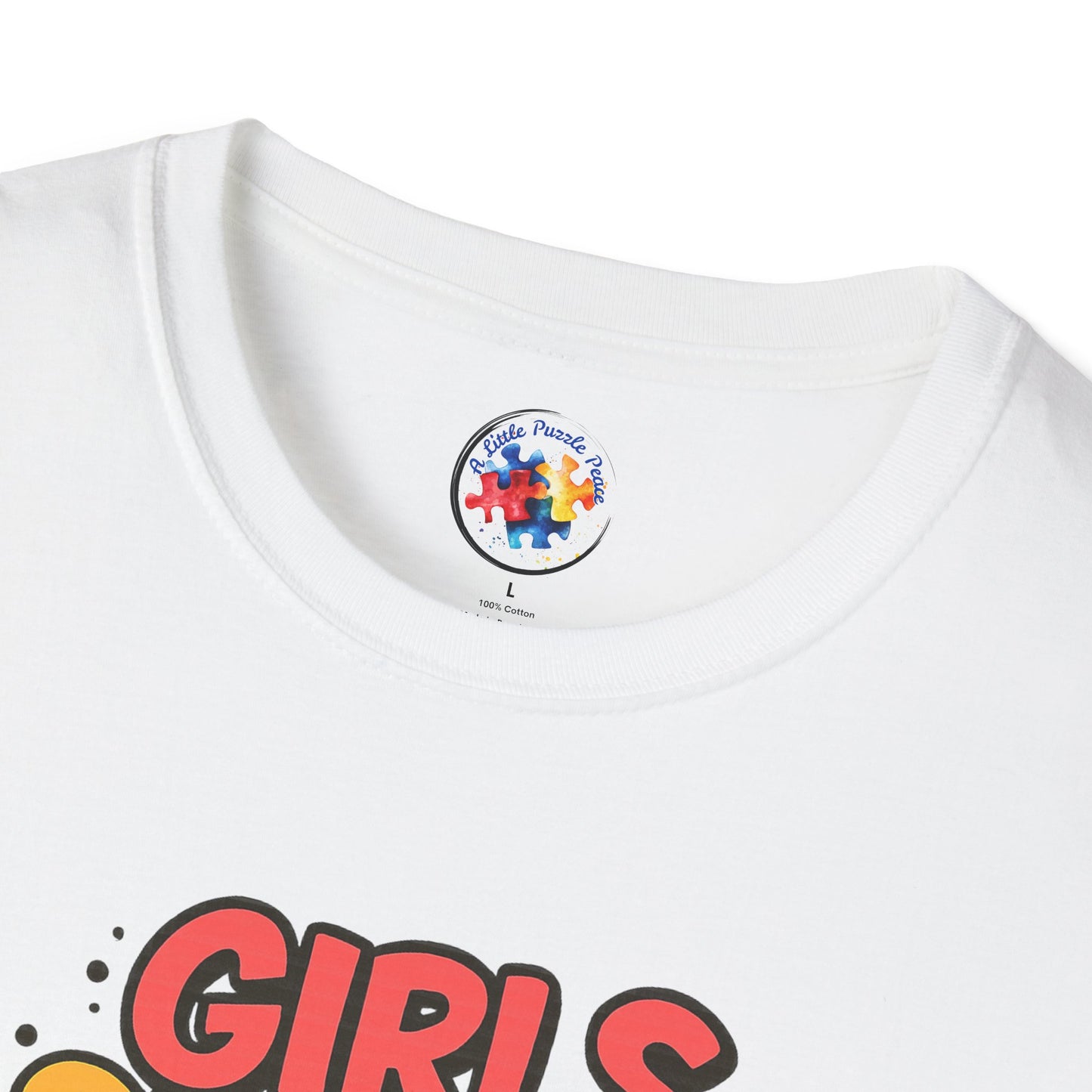 Girls Support Each Other Neurodiversity - Adult Size T-Shirt