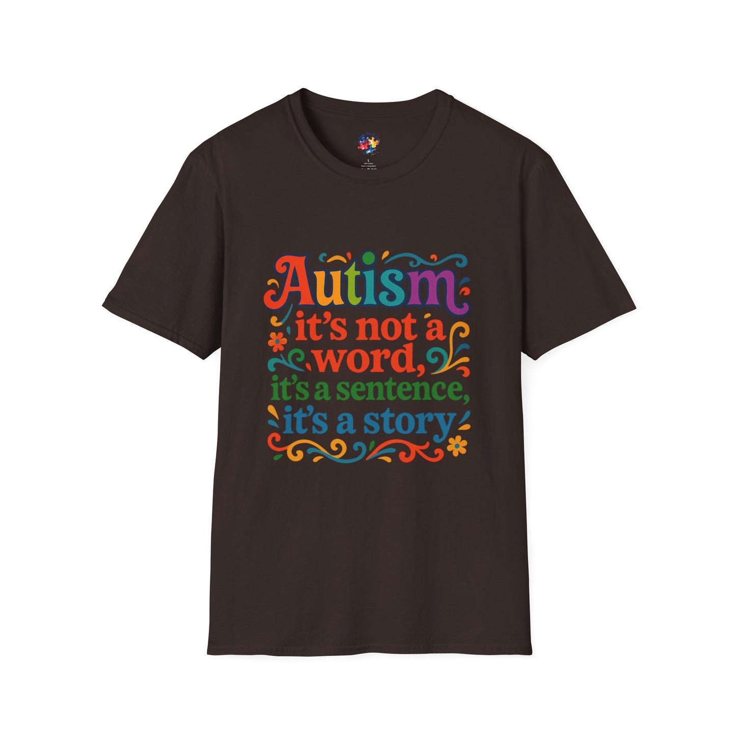 Autism Story - Neurodiversity - Adult Size T-Shirt