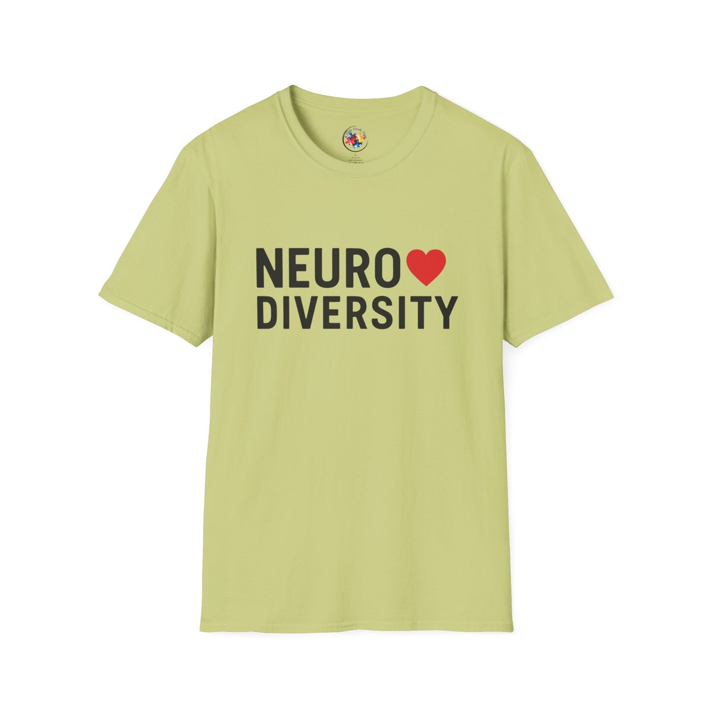 NeuroDiversity Heart Color Adult Size T-Shirt