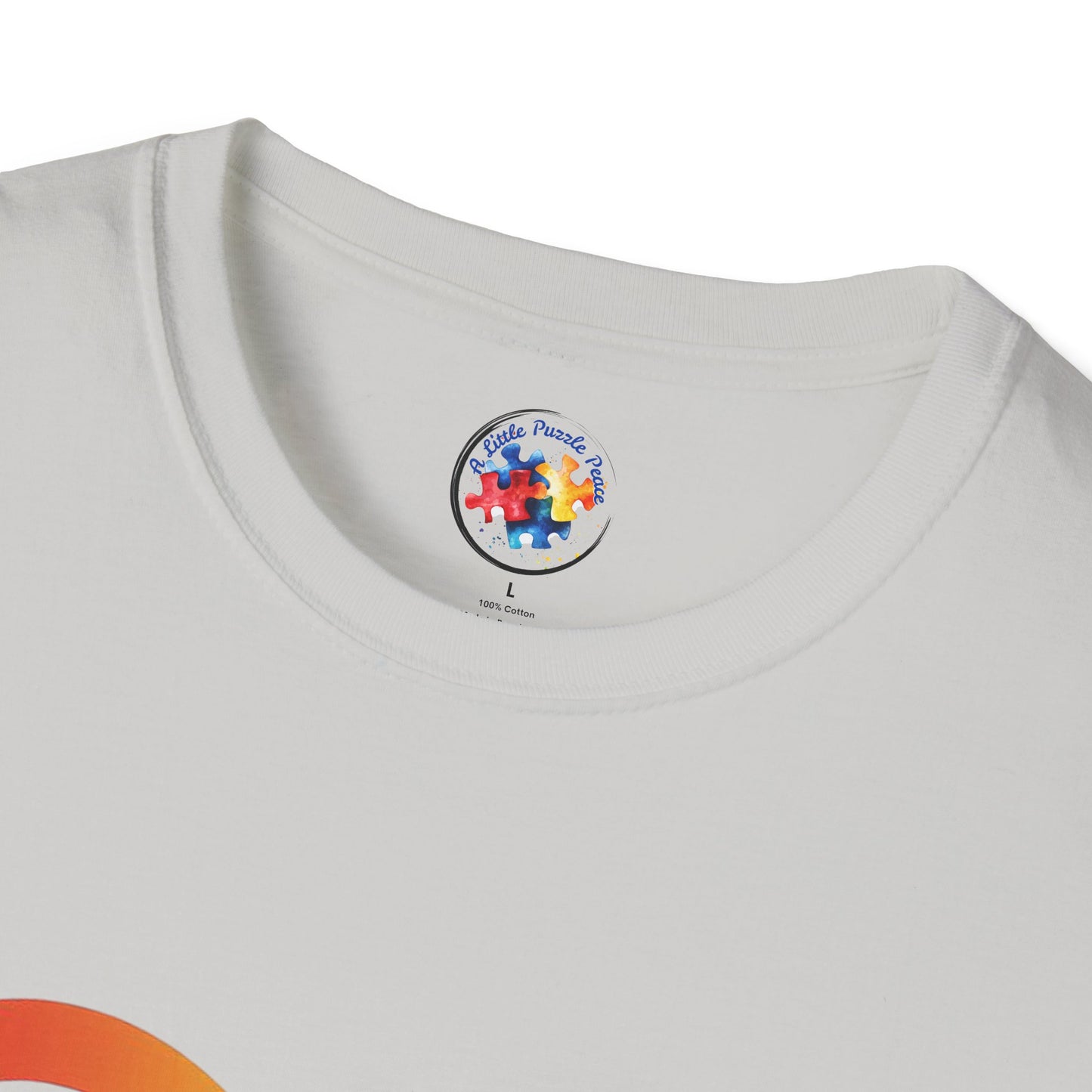 Rainbow Infinity T-Shirt  Adult Size- 'Different, Not Less' - Embrace the Spectrum
