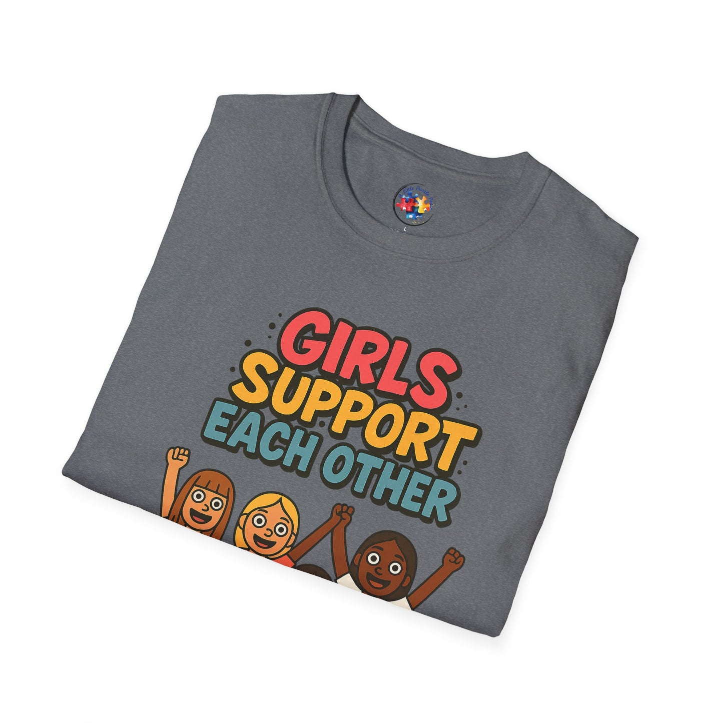 Girls Support Each Other Neurodiversity - Adult Size T-Shirt