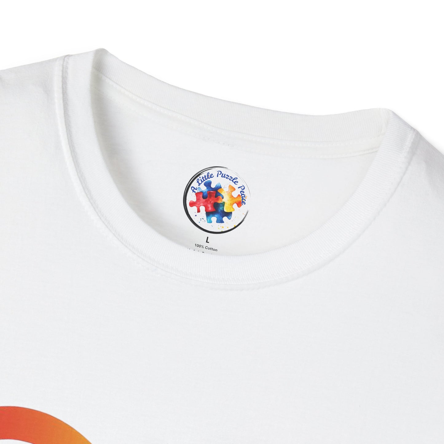 Rainbow Infinity T-Shirt  Adult Size- 'Different, Not Less' - Embrace the Spectrum