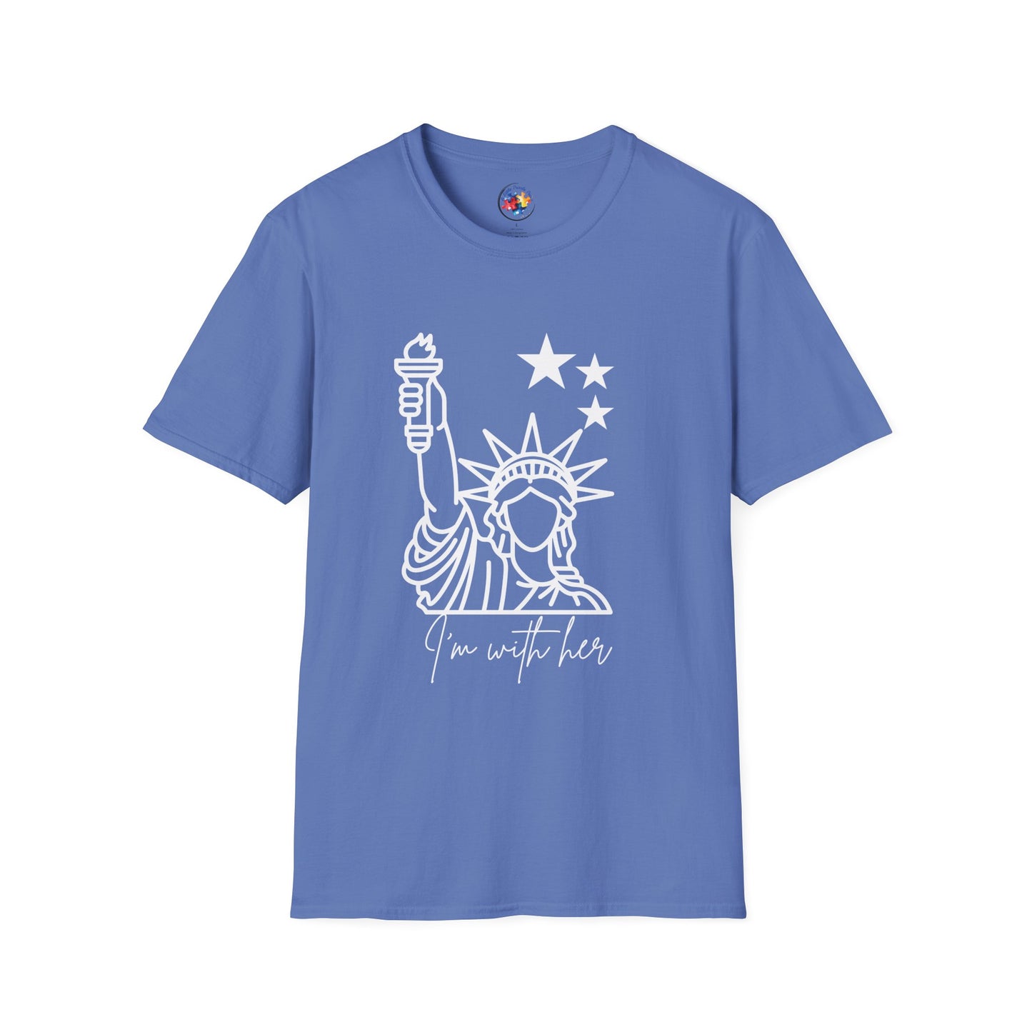 I'm with her- Adult Size T-Shirt