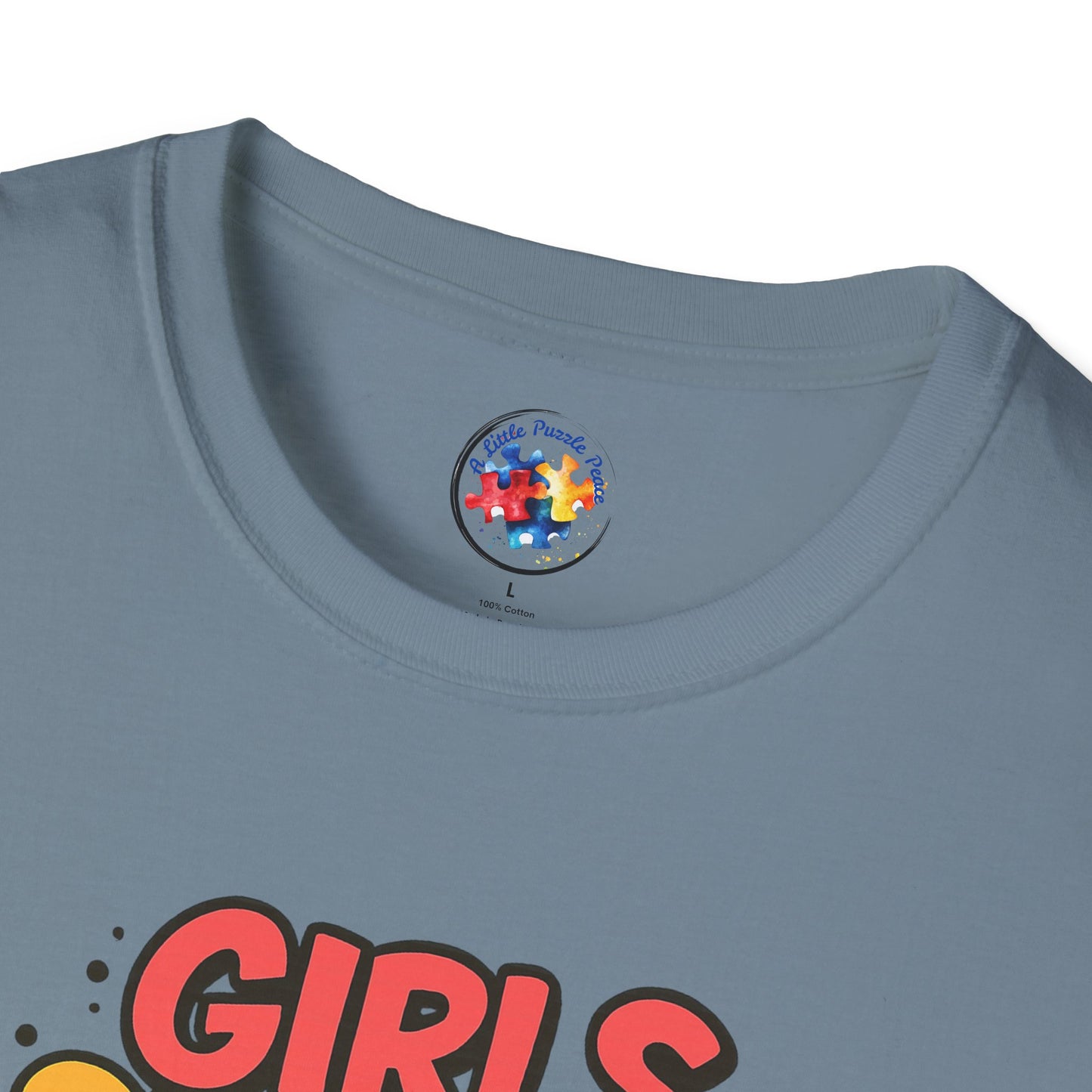 Girls Support Each Other Neurodiversity - Adult Size T-Shirt