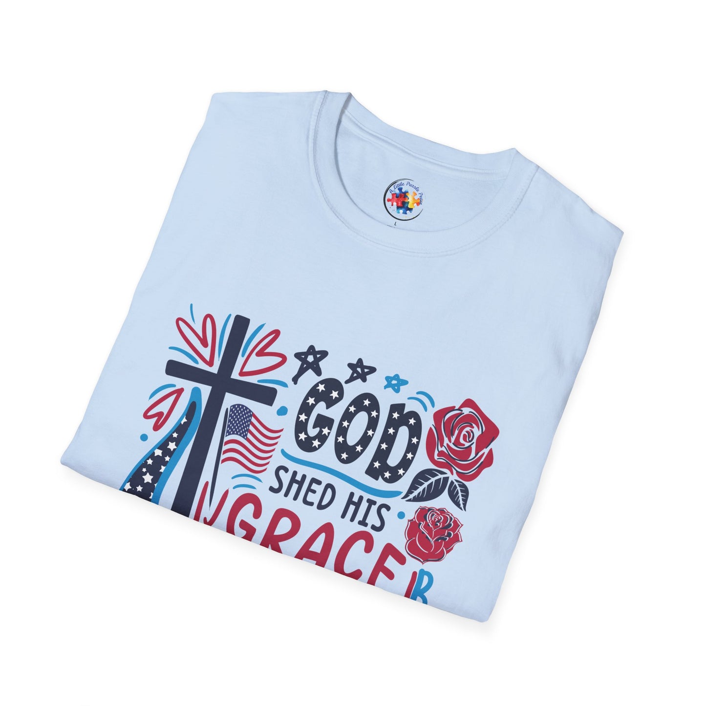 4th of July Grace- Adult Size T-Shirt