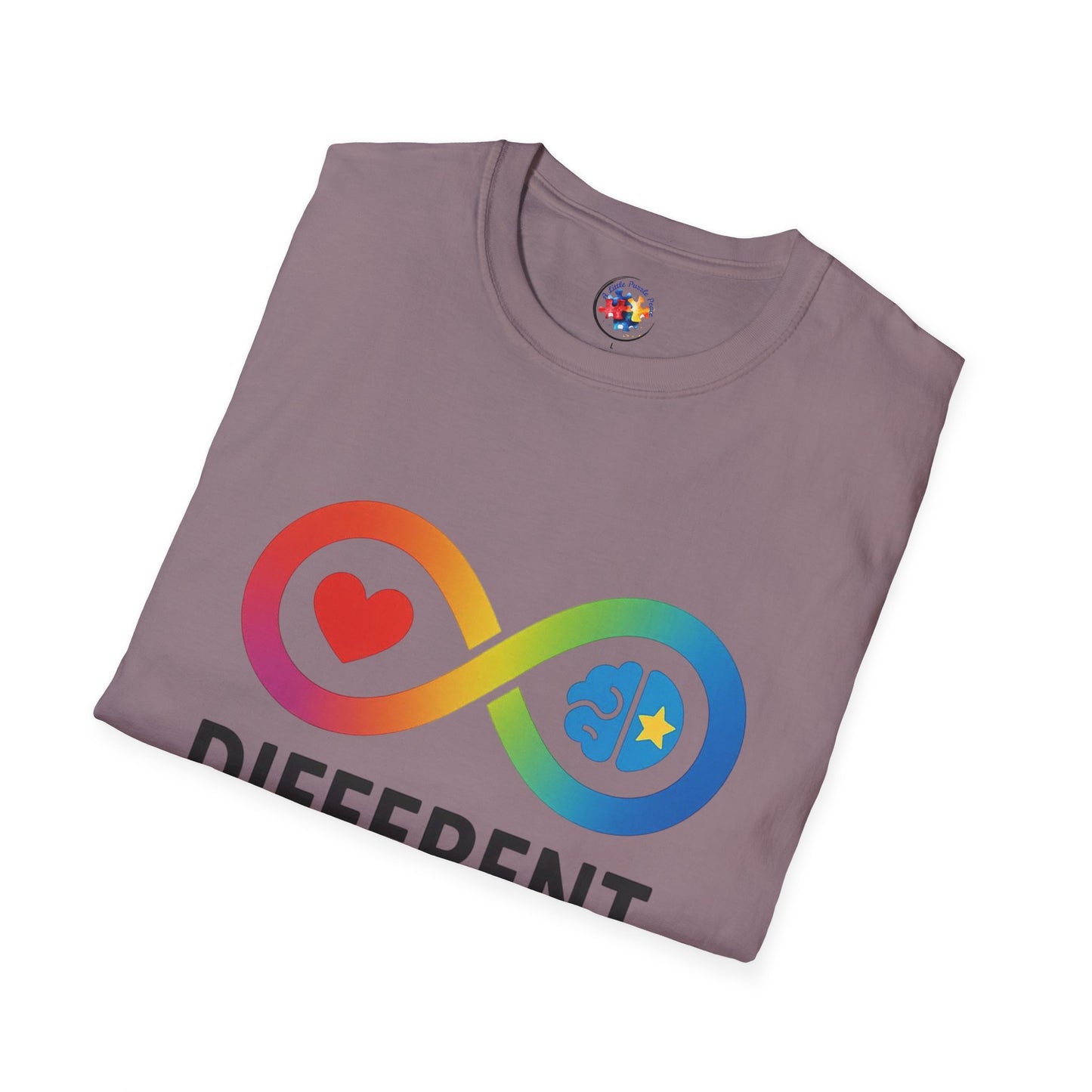 Rainbow Infinity T-Shirt  Adult Size- 'Different, Not Less' - Embrace the Spectrum