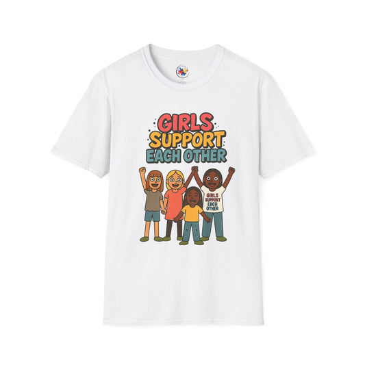 Girls Support Each Other Neurodiversity - Adult Size T-Shirt