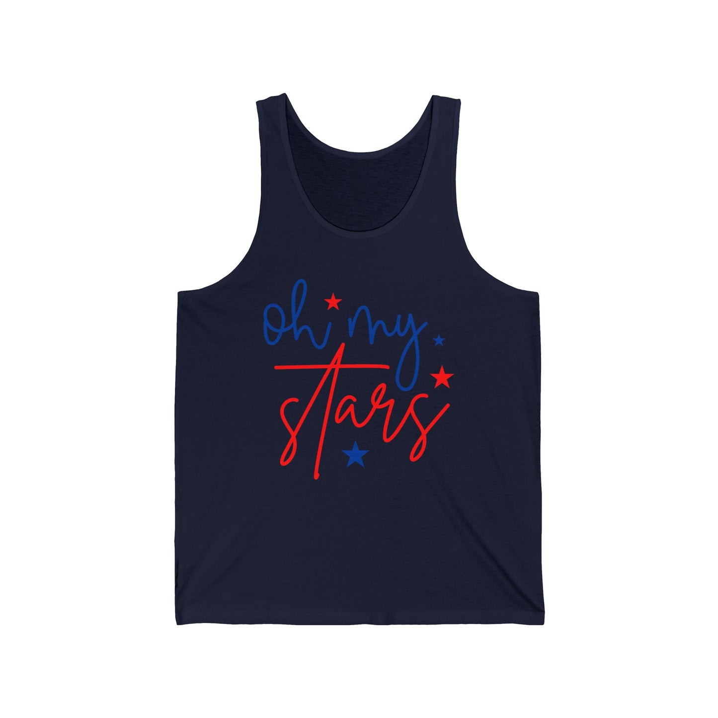 Oh My Stars - 4th of July  Bad Unisex Jersey Tank - Adult Size