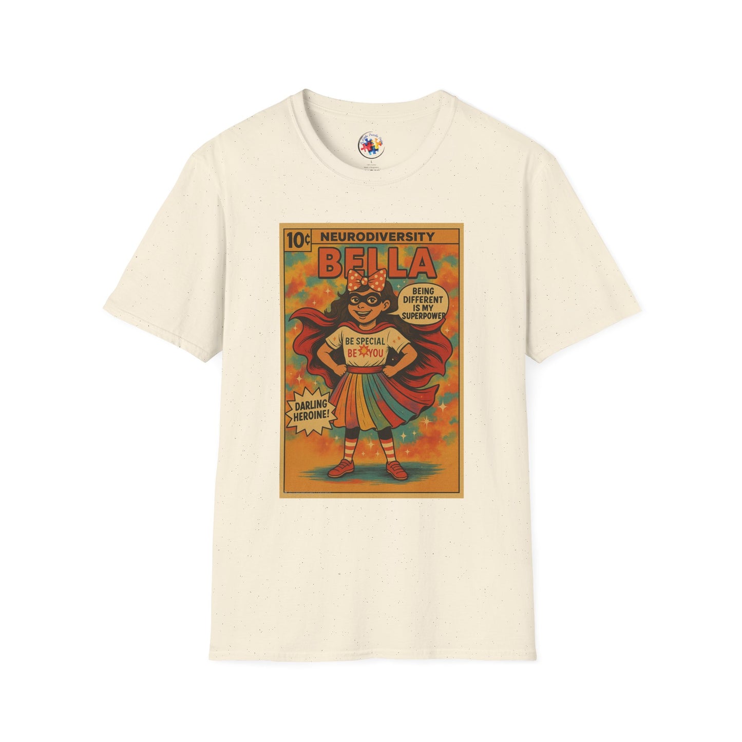 Bella Comic Superhero Neurodiversity - Adult Size T-Shirt