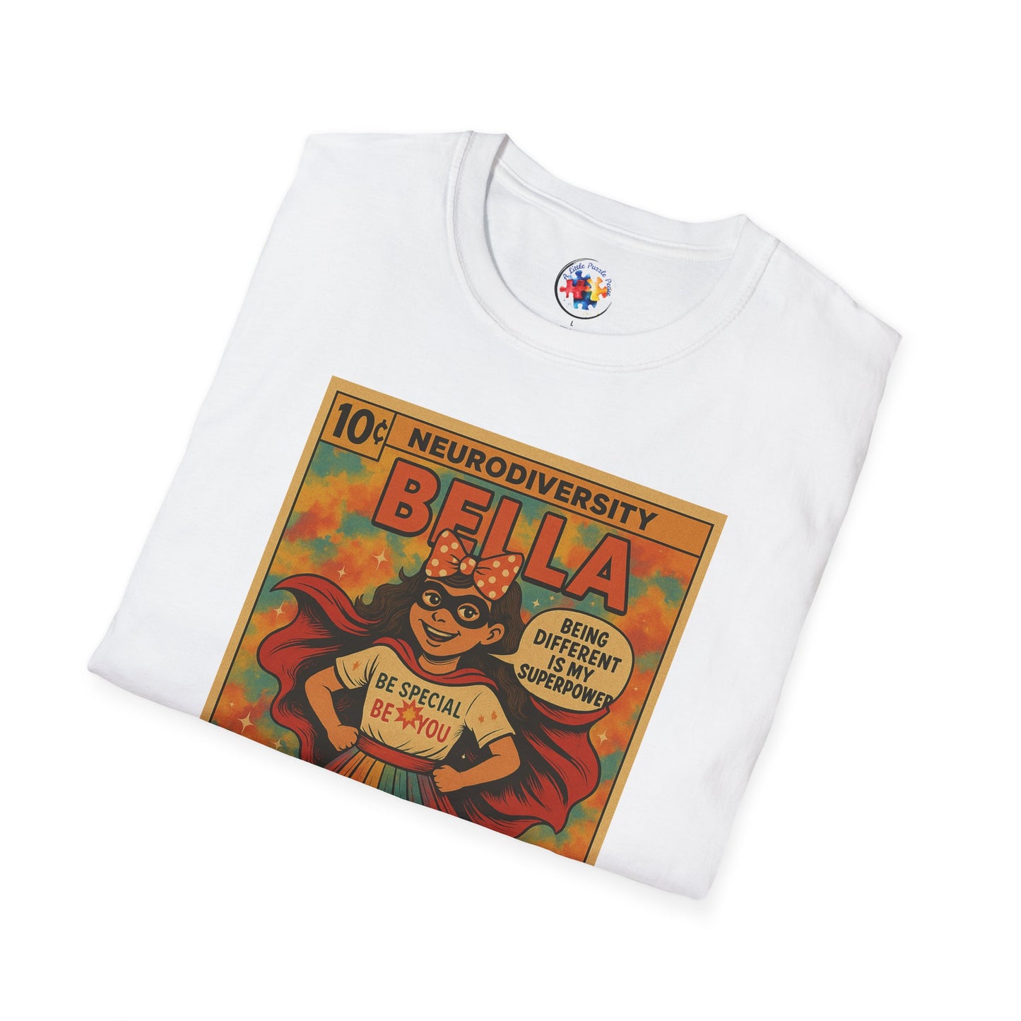 Bella Comic Superhero Neurodiversity - Adult Size T-Shirt