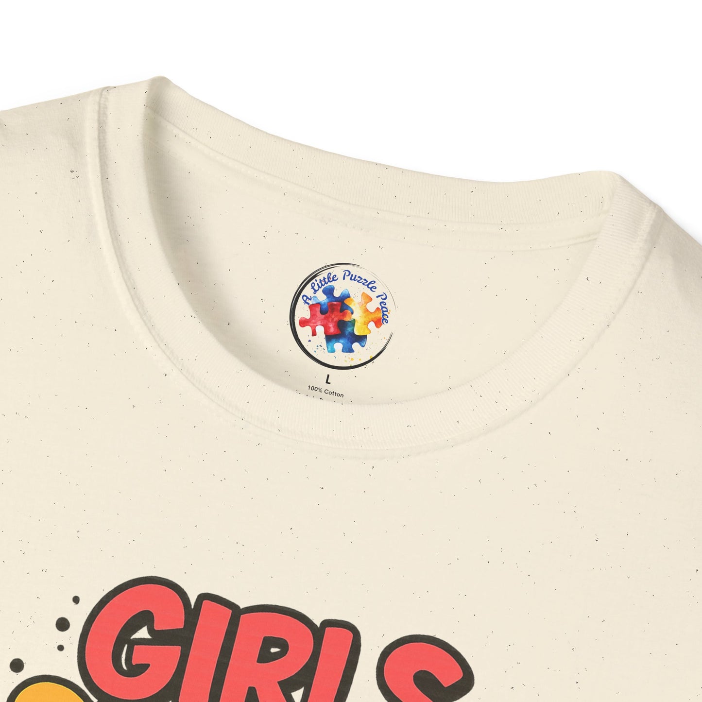 Girls Support Each Other Neurodiversity - Adult Size T-Shirt