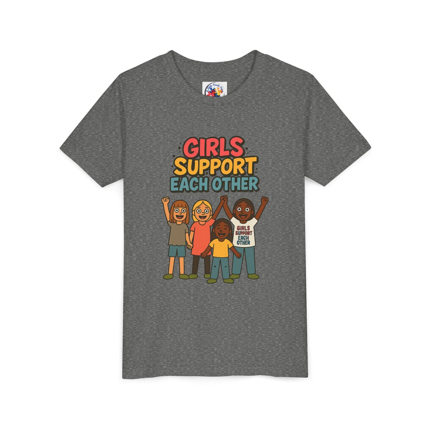 Girls Support Each other - Neurodiversity Youth Size Bella Canvas
