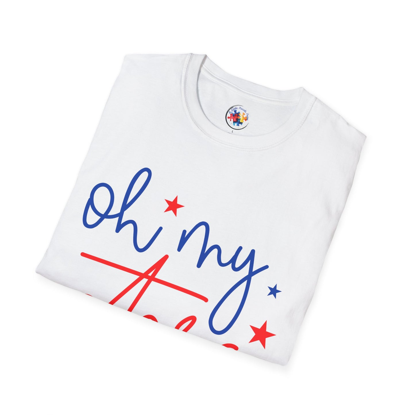 Oh My Stars - 4th of July- Adult Size T-Shirt