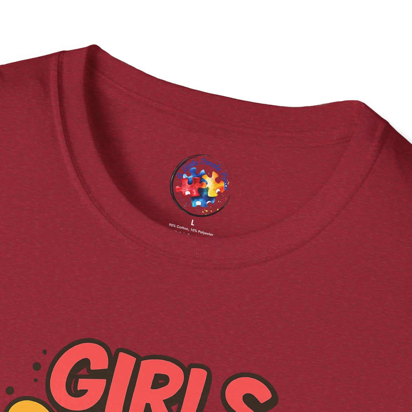 Girls Support Each Other Neurodiversity - Adult Size T-Shirt