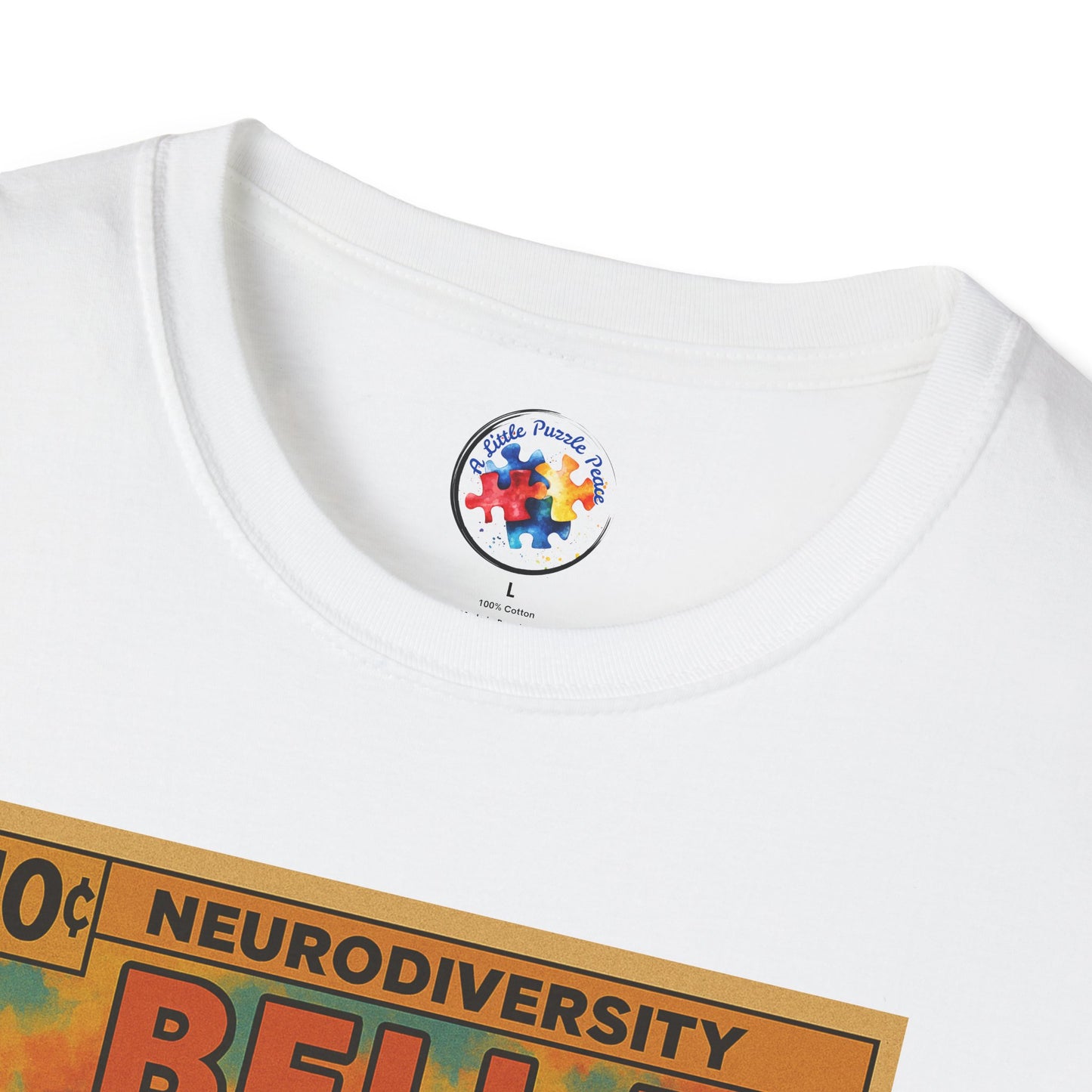 Bella Comic Superhero Neurodiversity - Adult Size T-Shirt