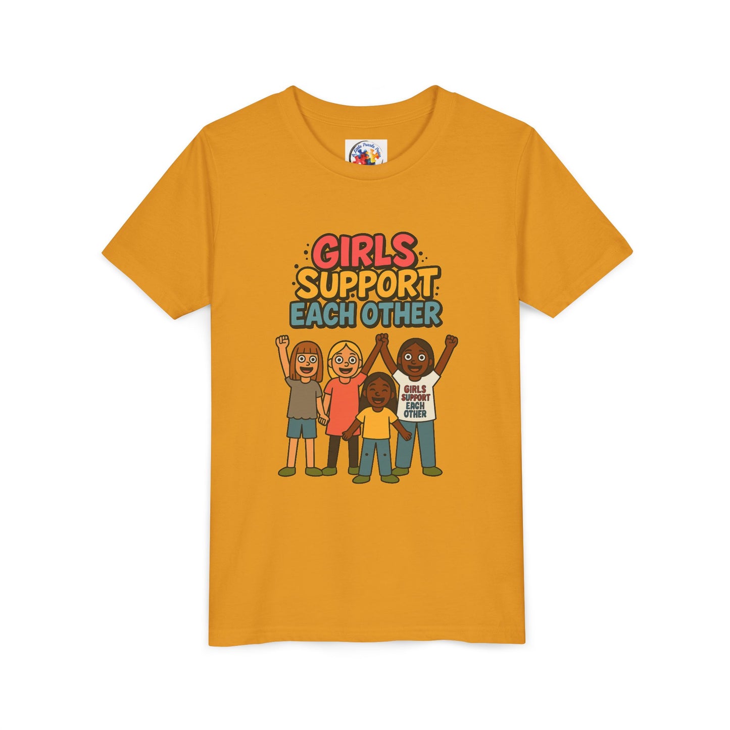 Girls Support Each other - Neurodiversity Youth Size Bella Canvas