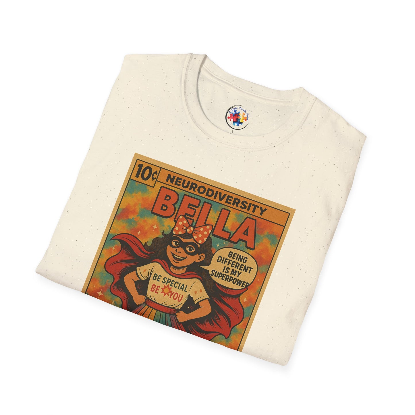 Bella Comic Superhero Neurodiversity - Adult Size T-Shirt