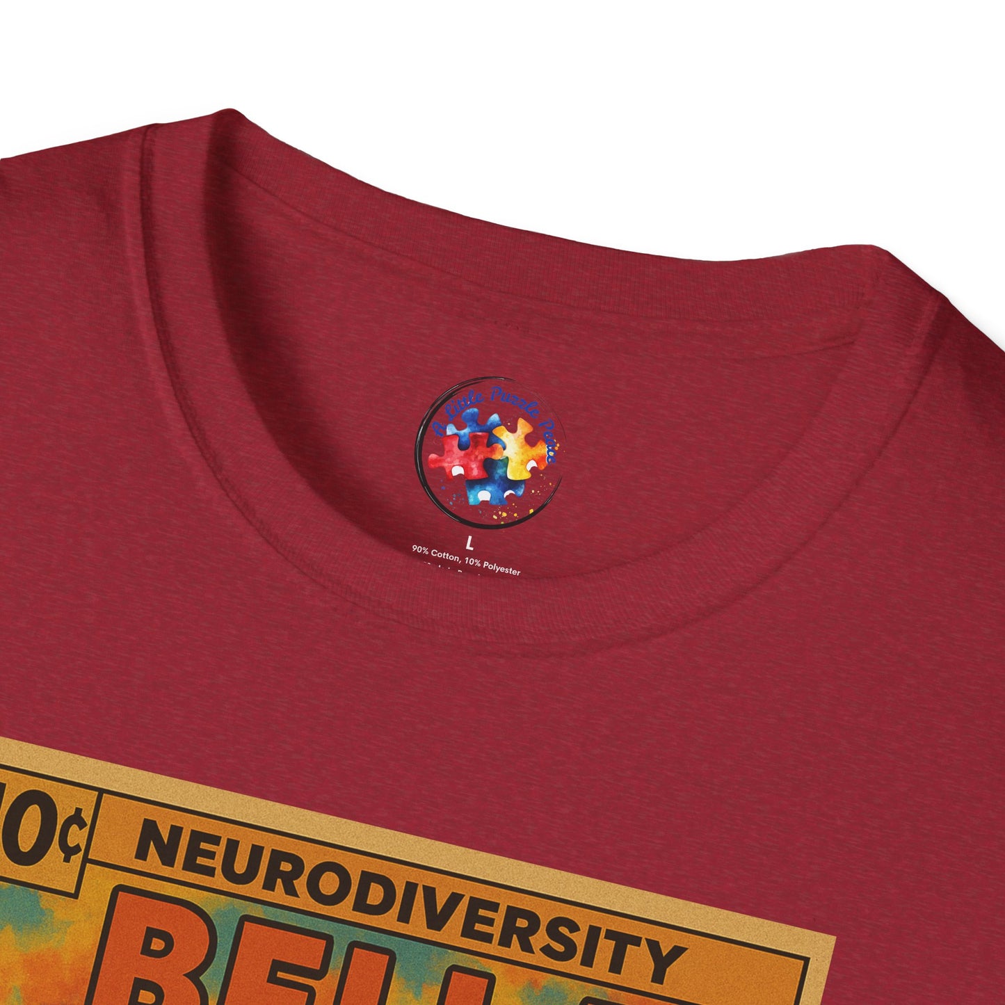 Bella Comic Superhero Neurodiversity - Adult Size T-Shirt