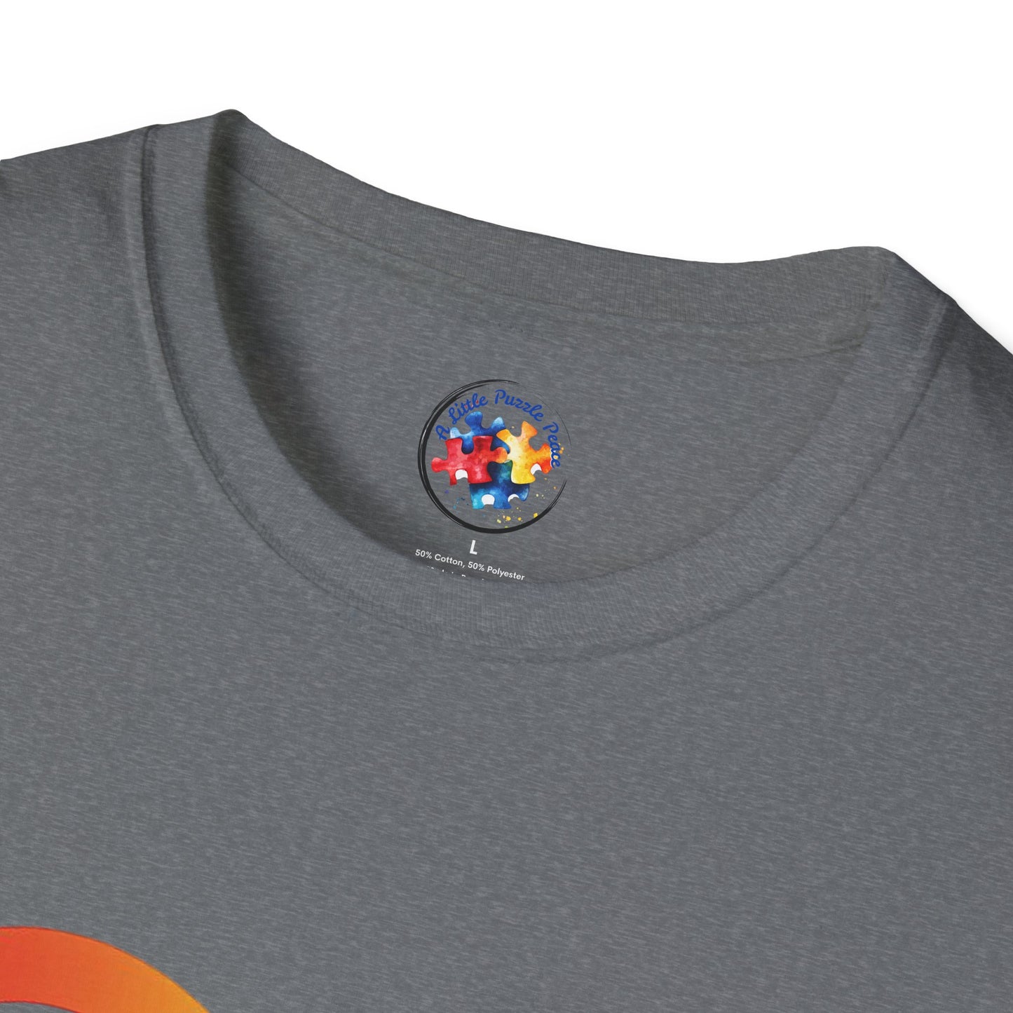 Rainbow Infinity T-Shirt  Adult Size- 'Different, Not Less' - Embrace the Spectrum