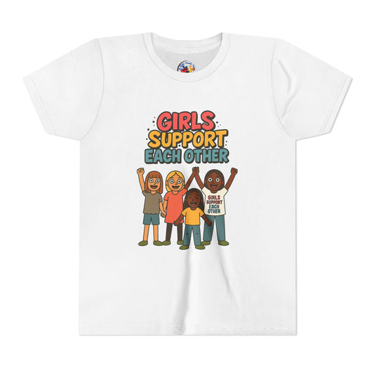 Girls Support Each other - Neurodiversity Youth Size Bella Canvas
