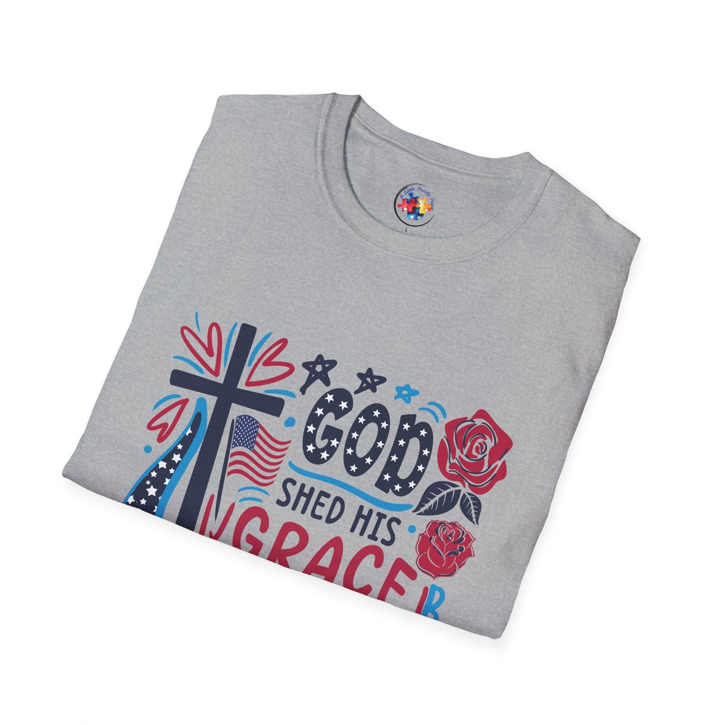 4th of July Grace- Adult Size T-Shirt
