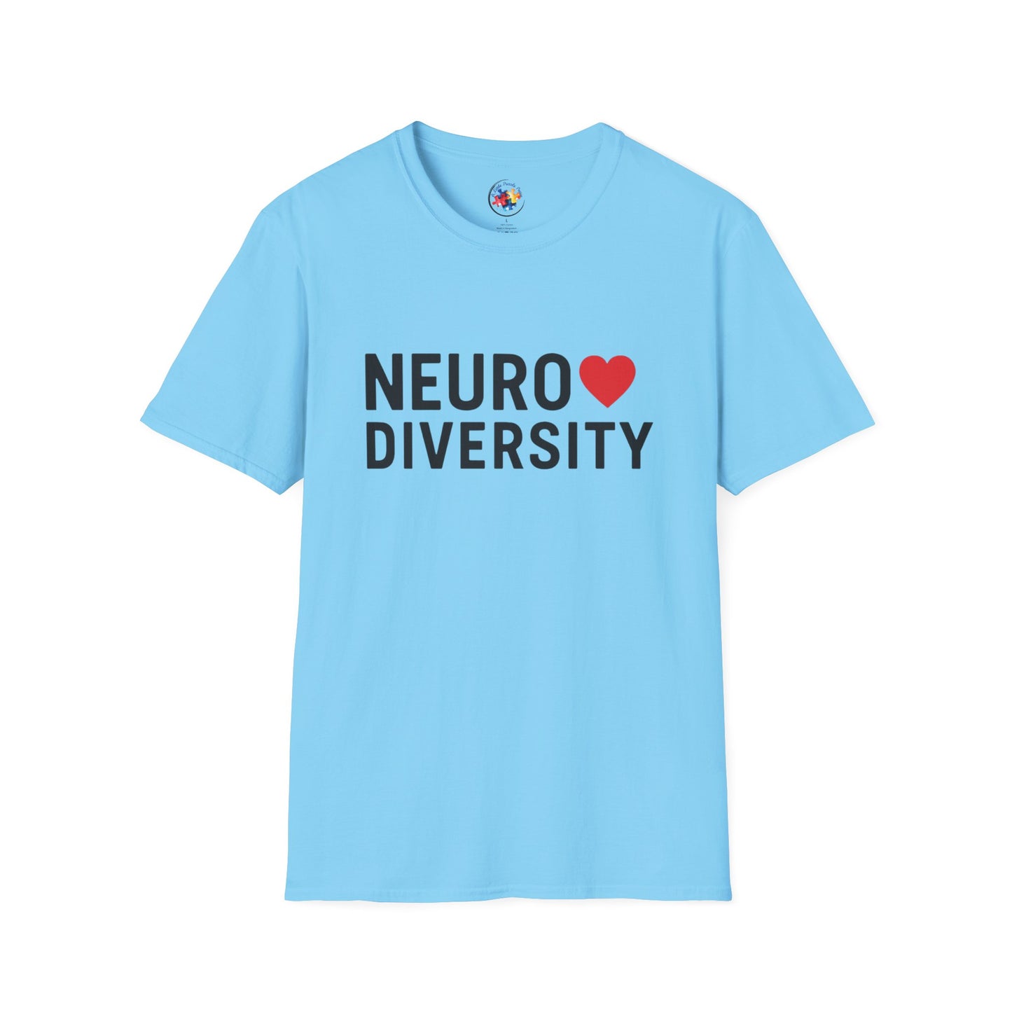 NeuroDiversity Heart Color Adult Size T-Shirt