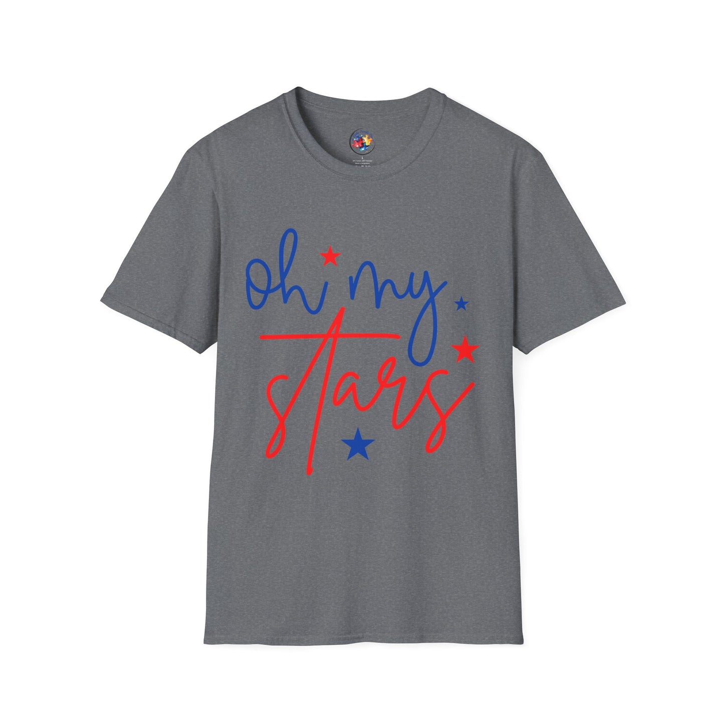 Oh My Stars - 4th of July- Adult Size T-Shirt