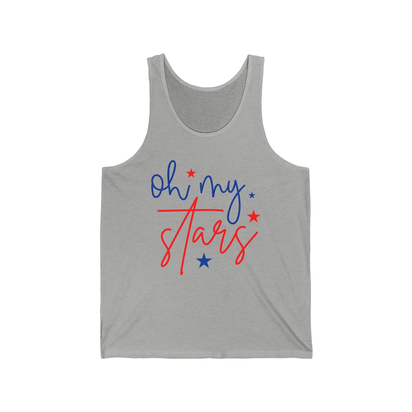 Oh My Stars - 4th of July  Bad Unisex Jersey Tank - Adult Size