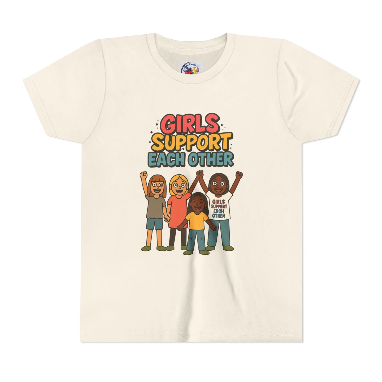 Girls Support Each other - Neurodiversity Youth Size Bella Canvas