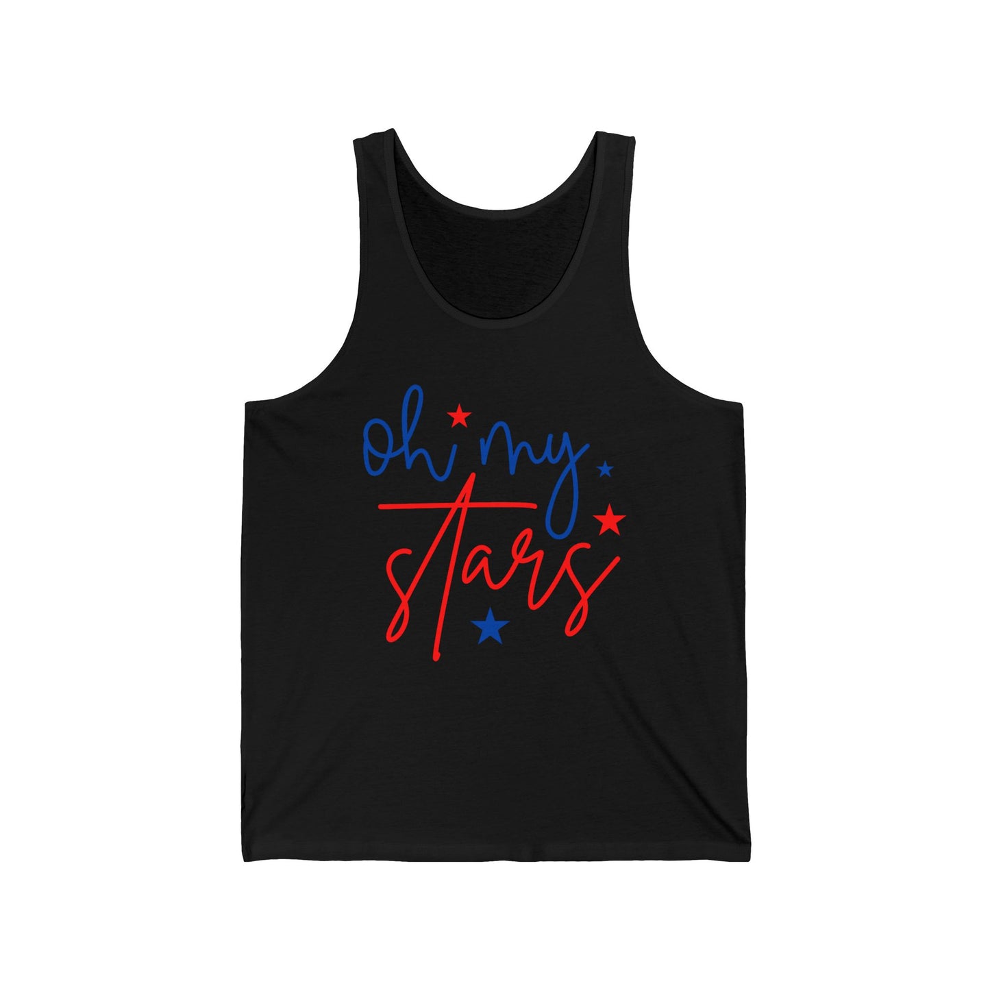 Oh My Stars - 4th of July  Bad Unisex Jersey Tank - Adult Size