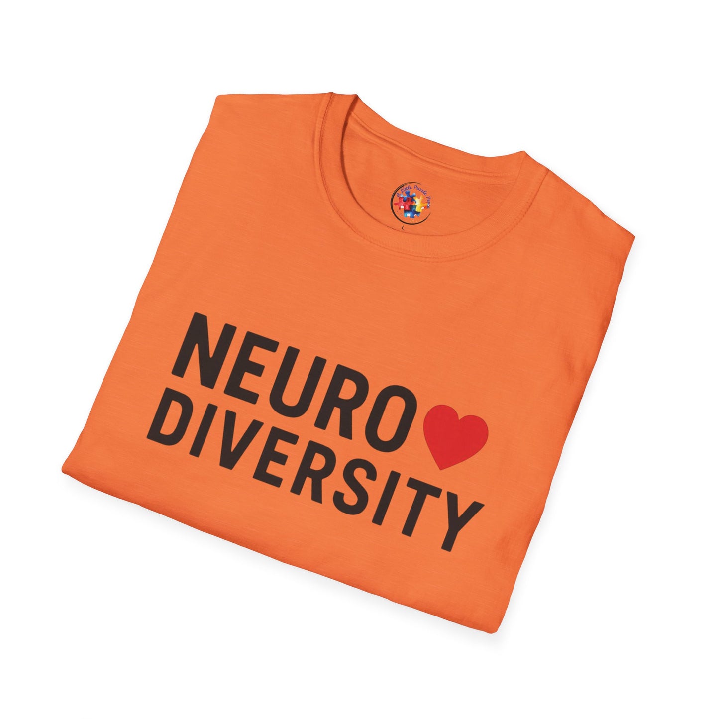 NeuroDiversity Heart Color Adult Size T-Shirt