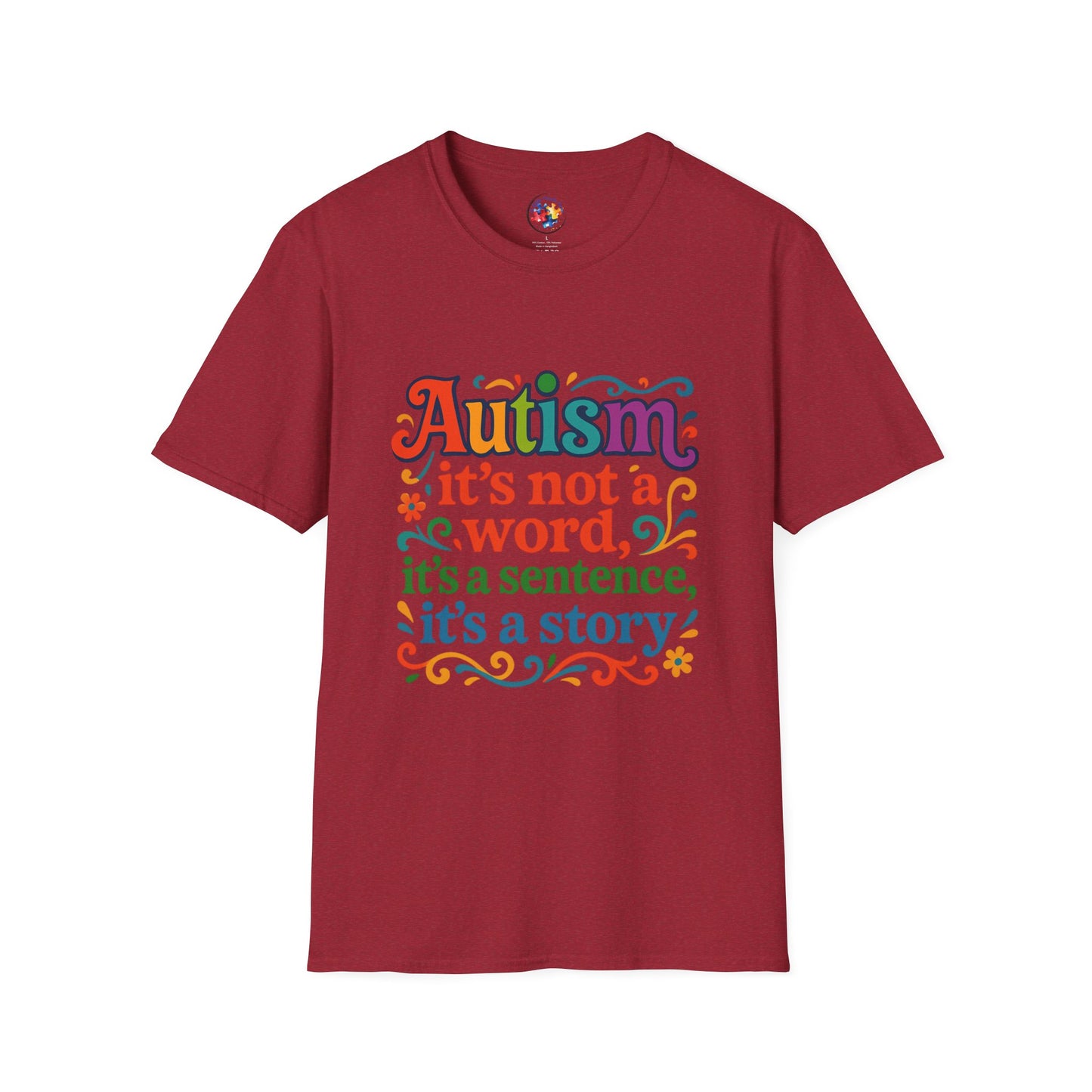 Autism Story - Neurodiversity - Adult Size T-Shirt