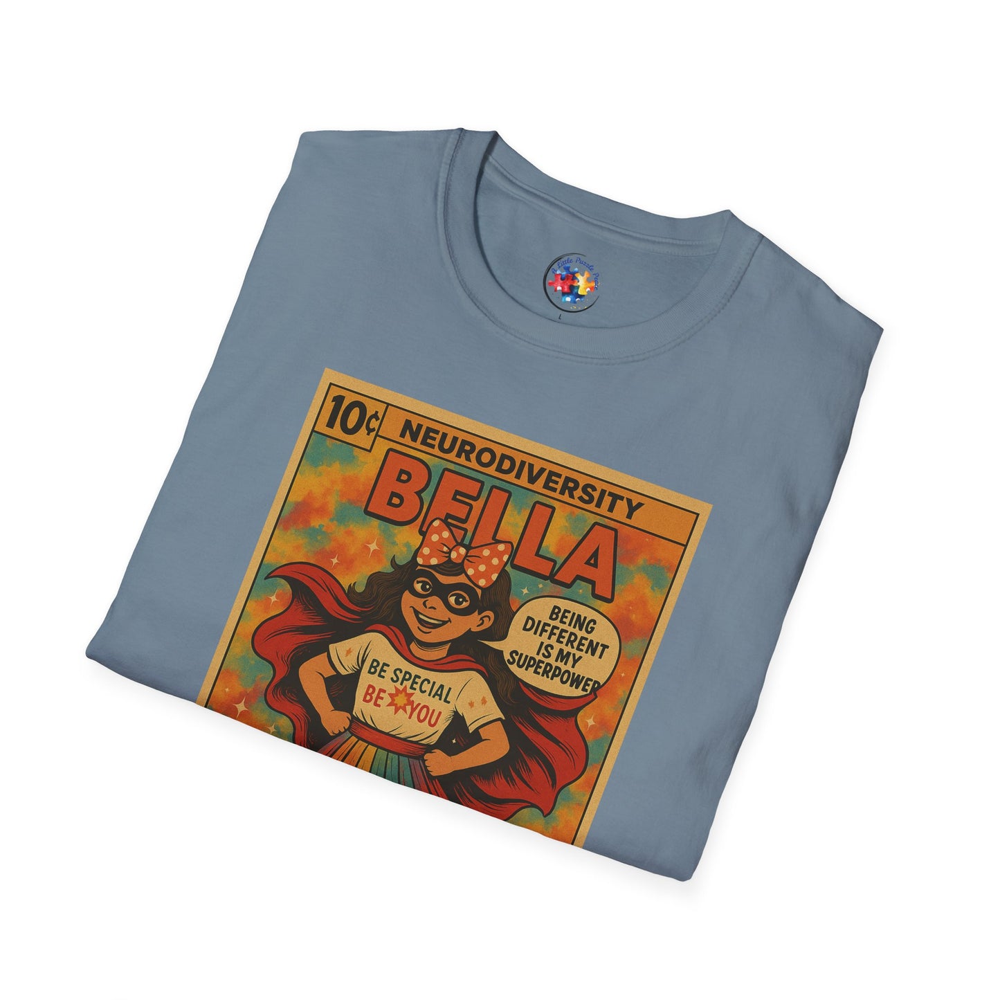 Bella Comic Superhero Neurodiversity - Adult Size T-Shirt