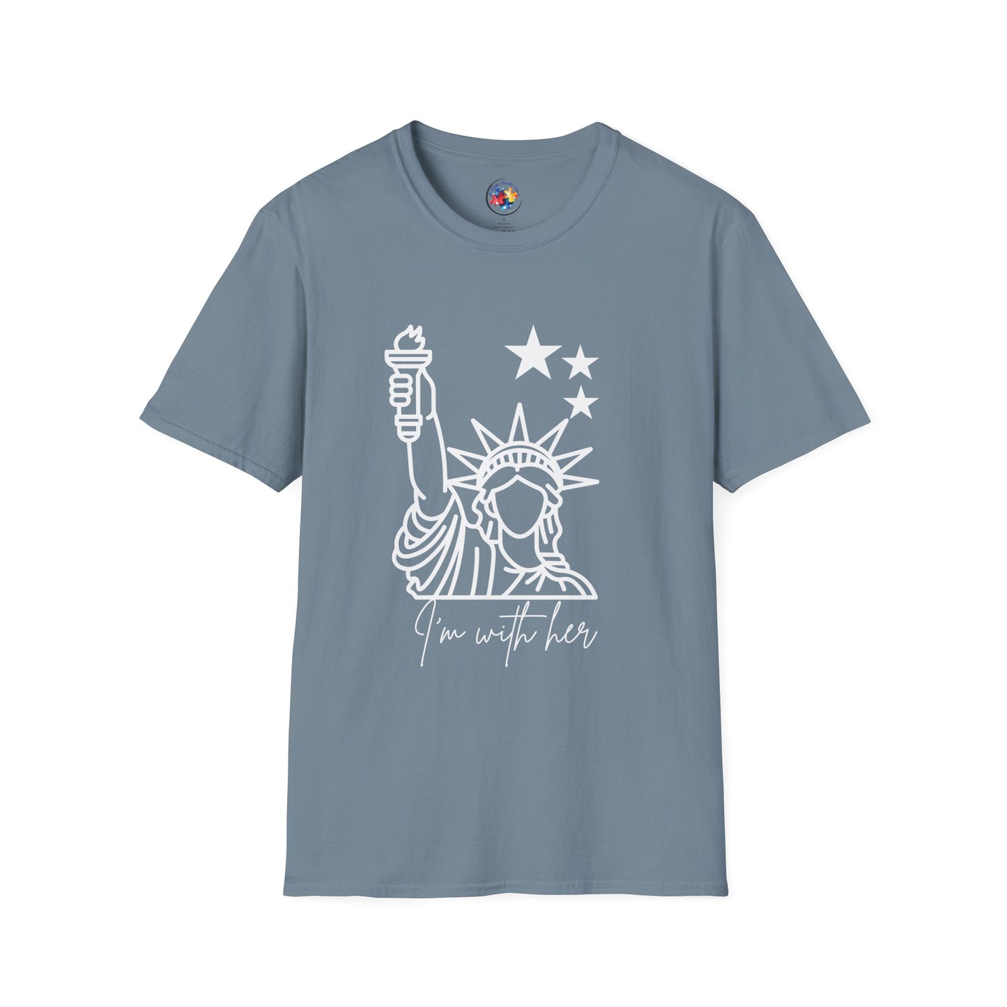 I'm with her- Adult Size T-Shirt