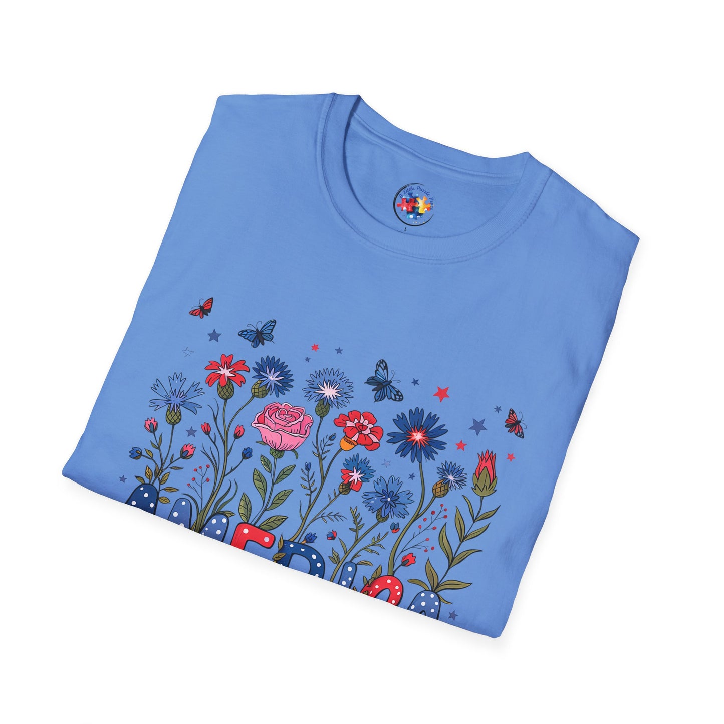 4th of July Garden- Adult Size T-Shirt