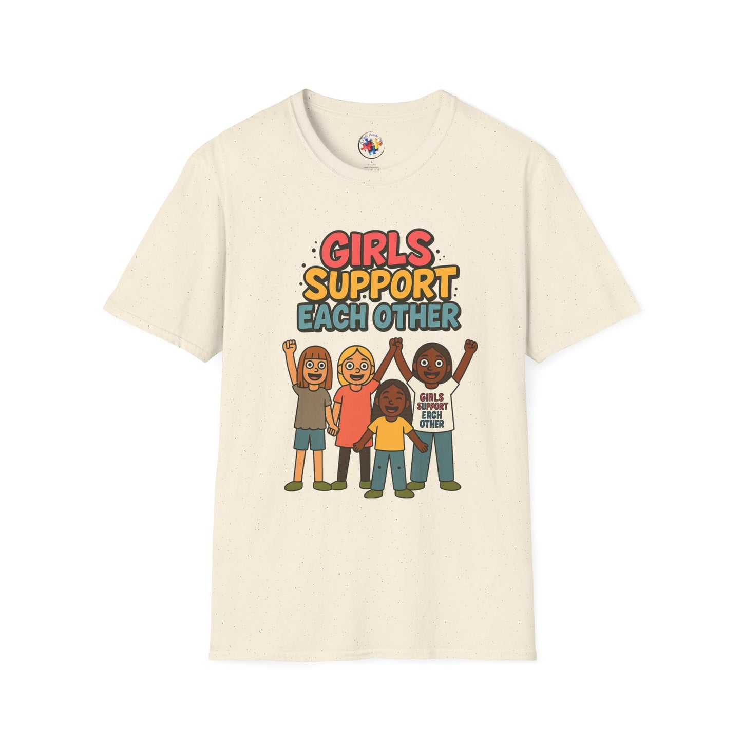 Girls Support Each Other Neurodiversity - Adult Size T-Shirt