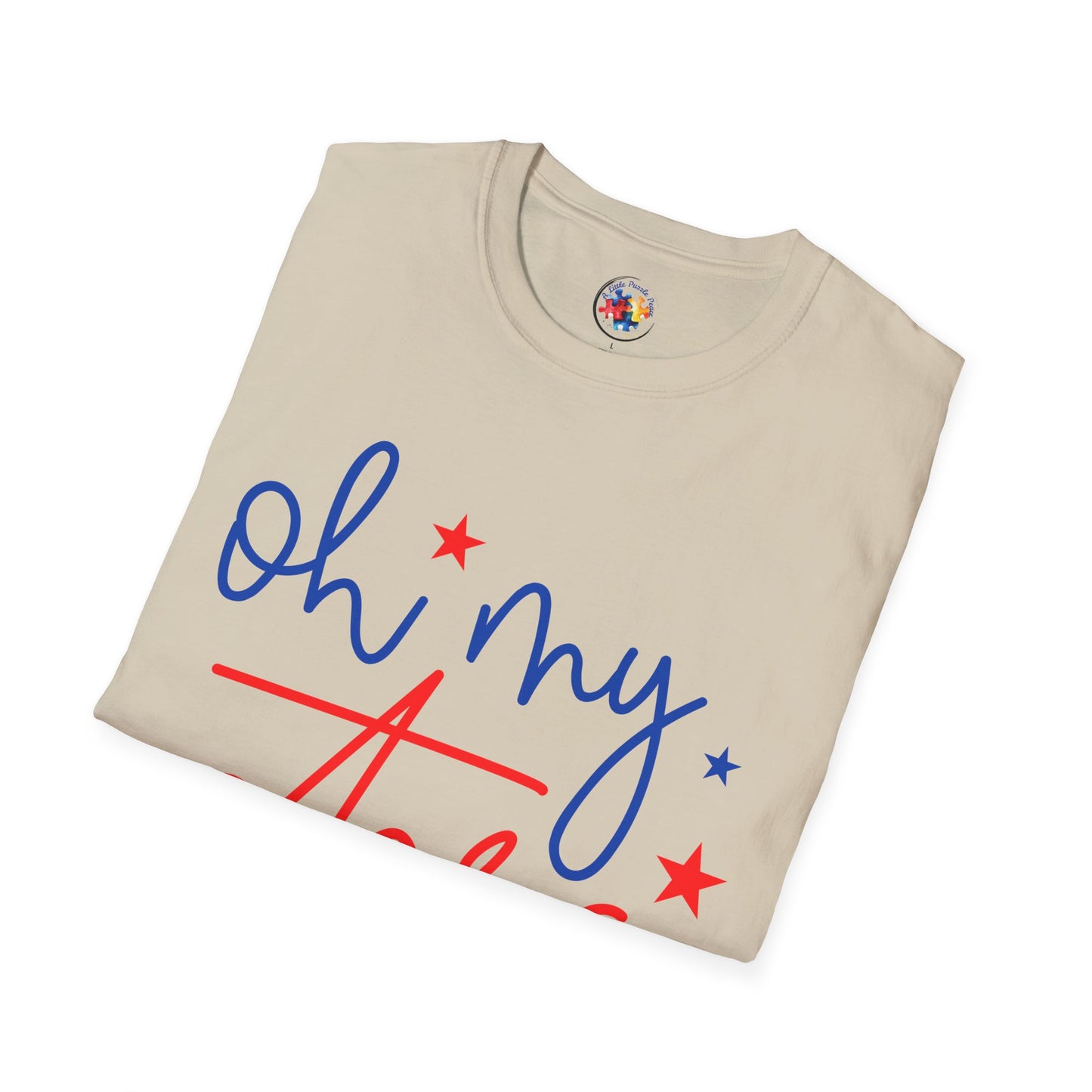 Oh My Stars - 4th of July- Adult Size T-Shirt