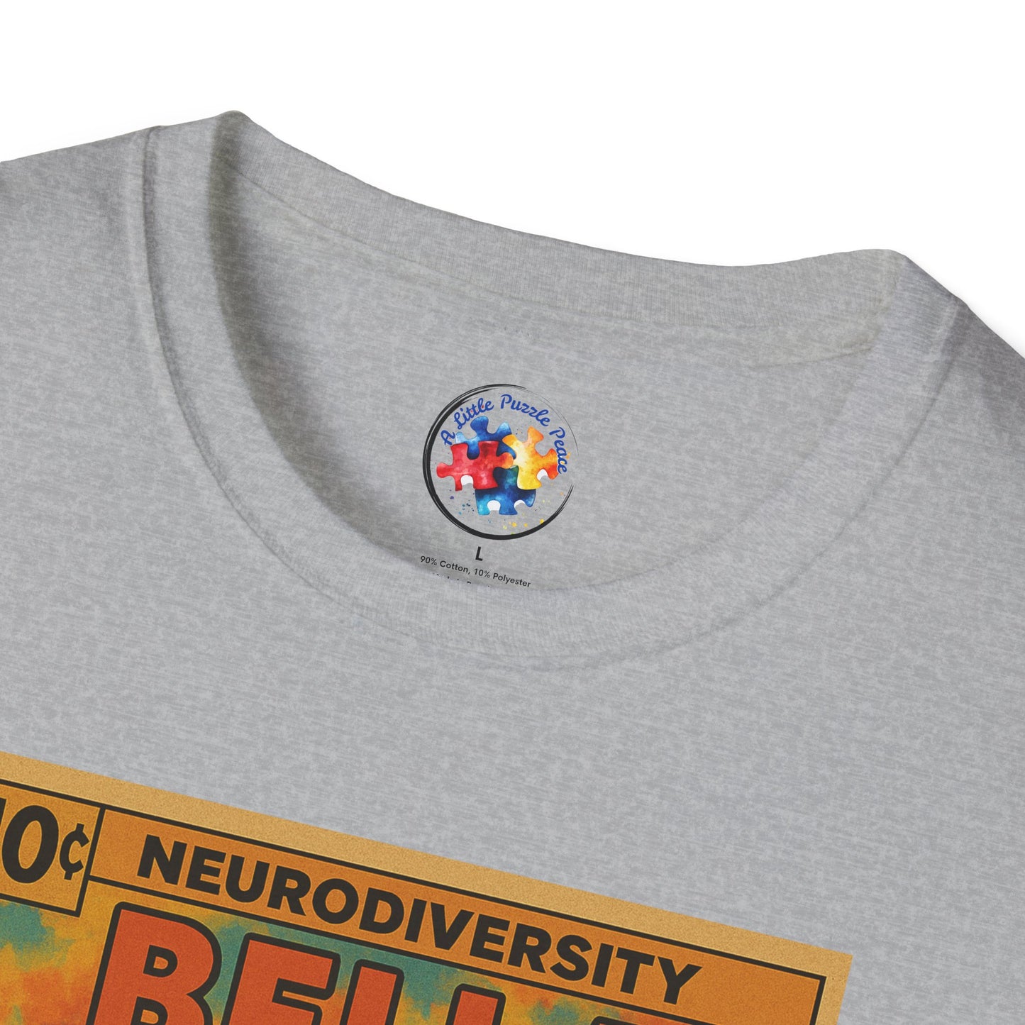 Bella Comic Superhero Neurodiversity - Adult Size T-Shirt