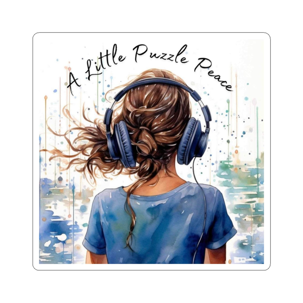 A Little Puzzle Peace Kiss-Cut Stickers