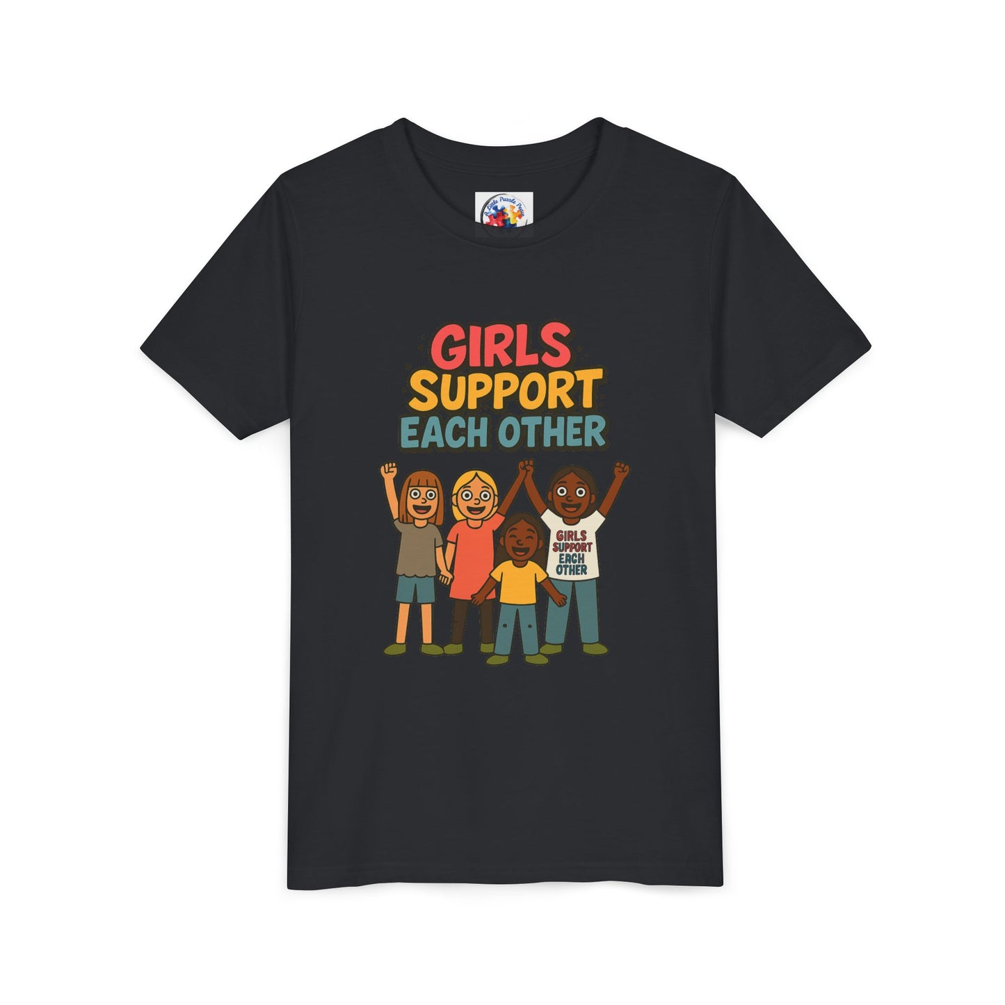 Girls Support Each other - Neurodiversity Youth Size Bella Canvas